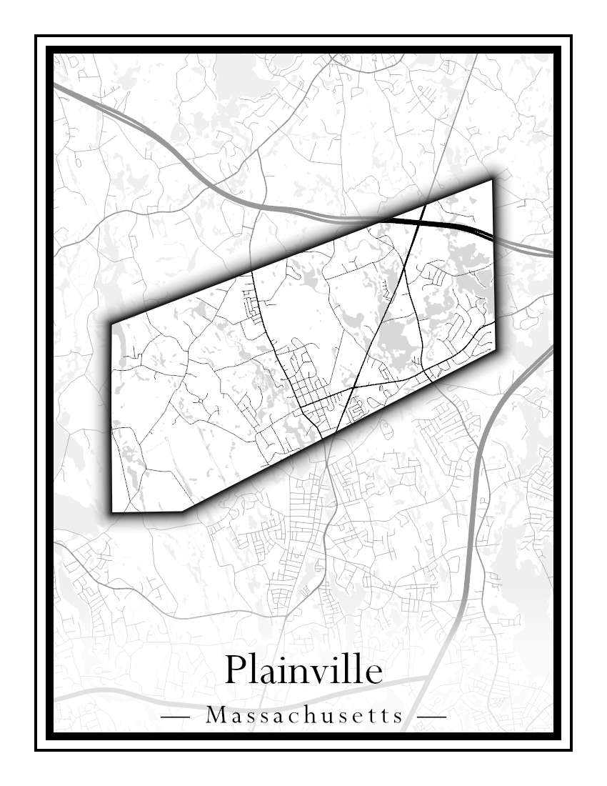 Massachusetts Towns - Street Map (Plainfield - Plympton)