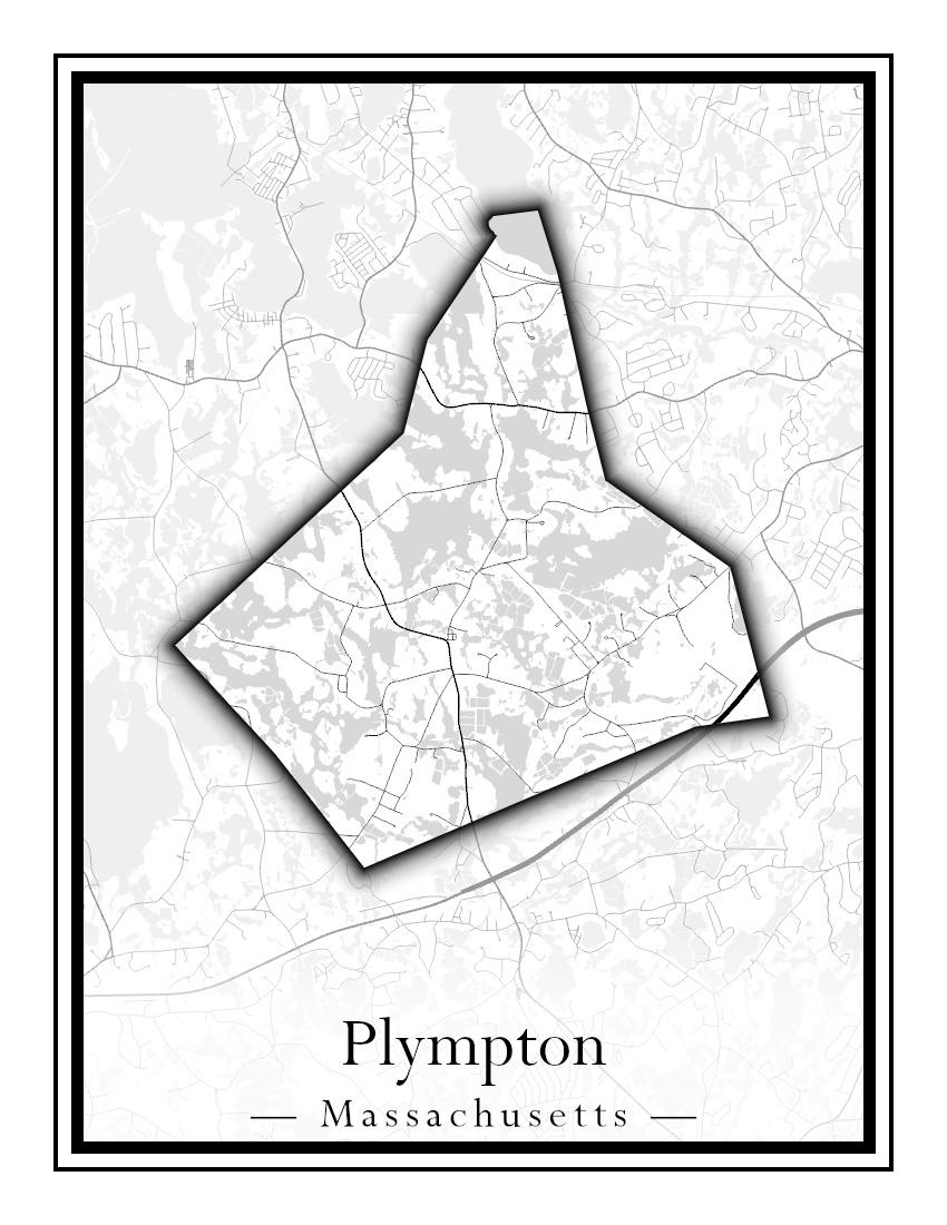 Massachusetts Towns - Street Map (Plainfield - Plympton)