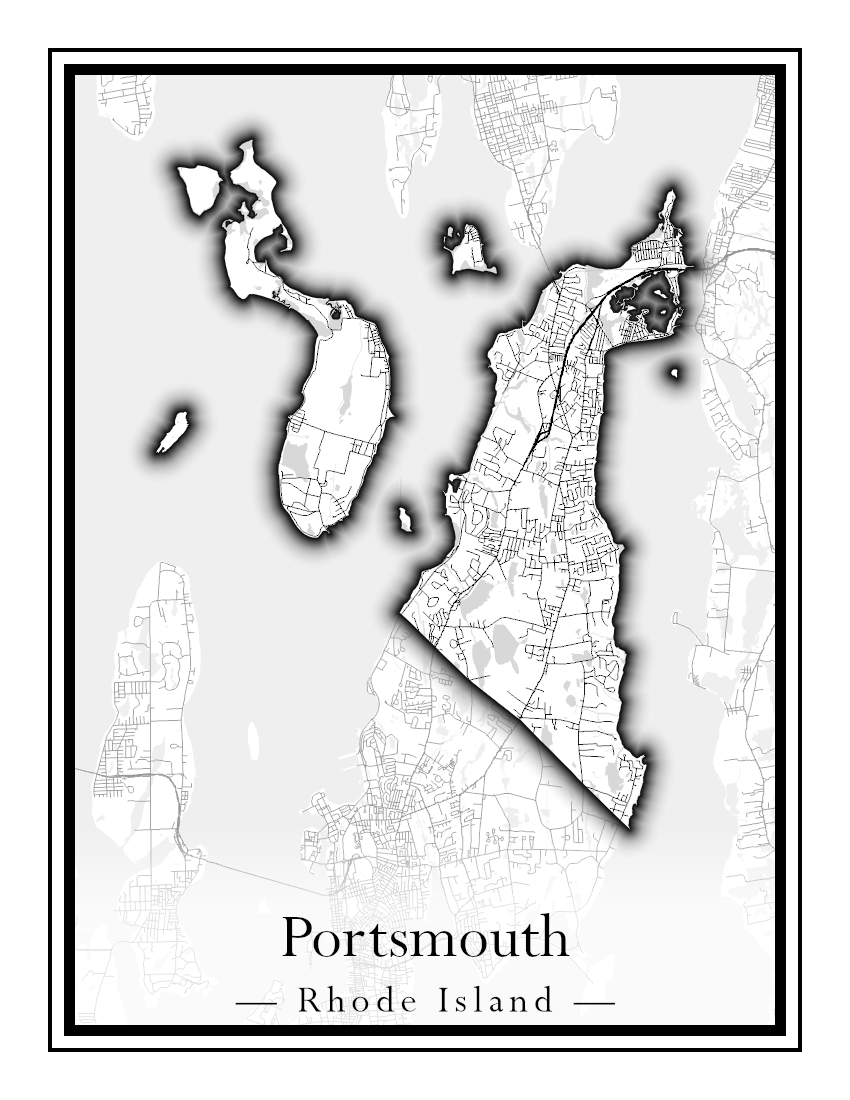 Rhode Island Towns - Street Map (North Smithfield - Providence)