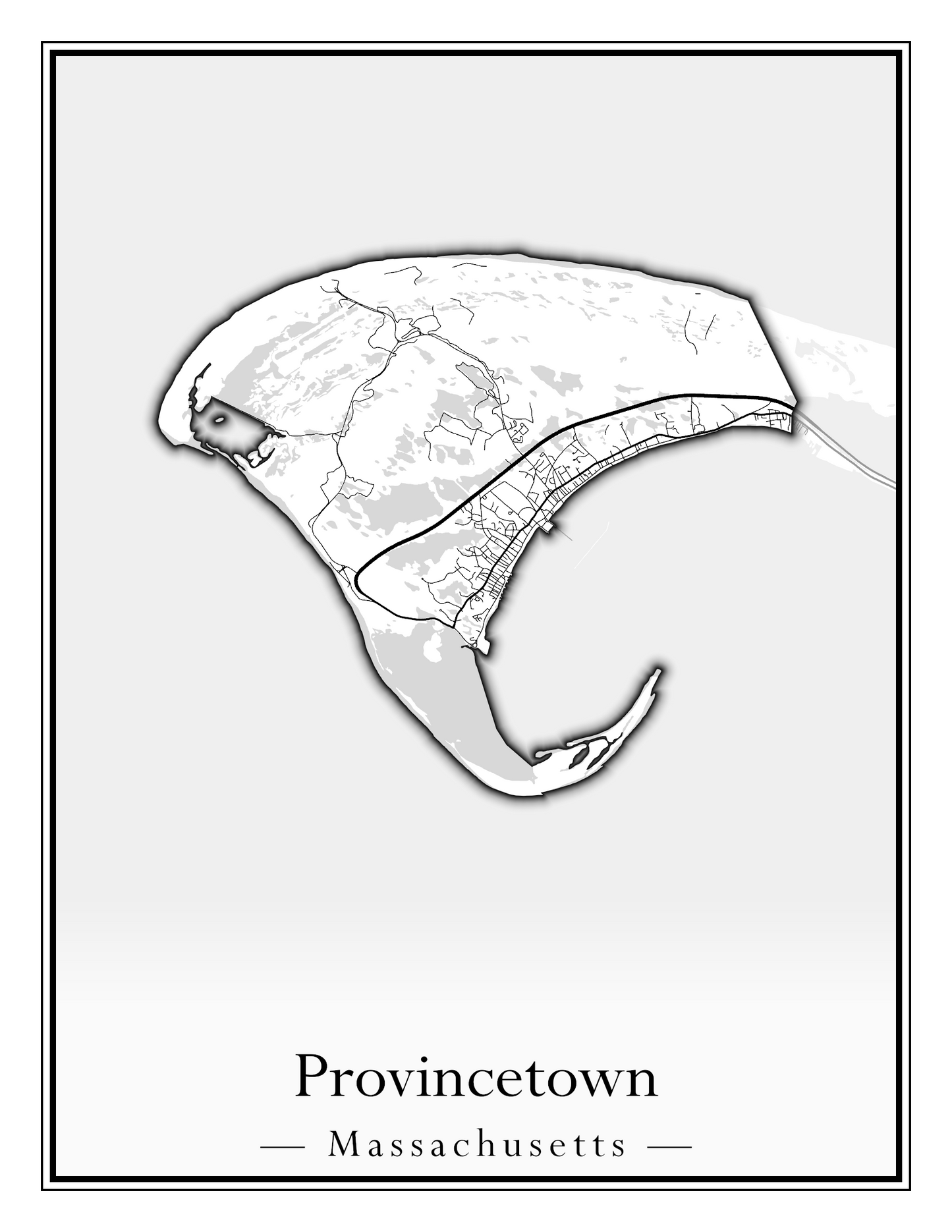 Massachusetts Towns - Street Map (Princeton - Randolph)