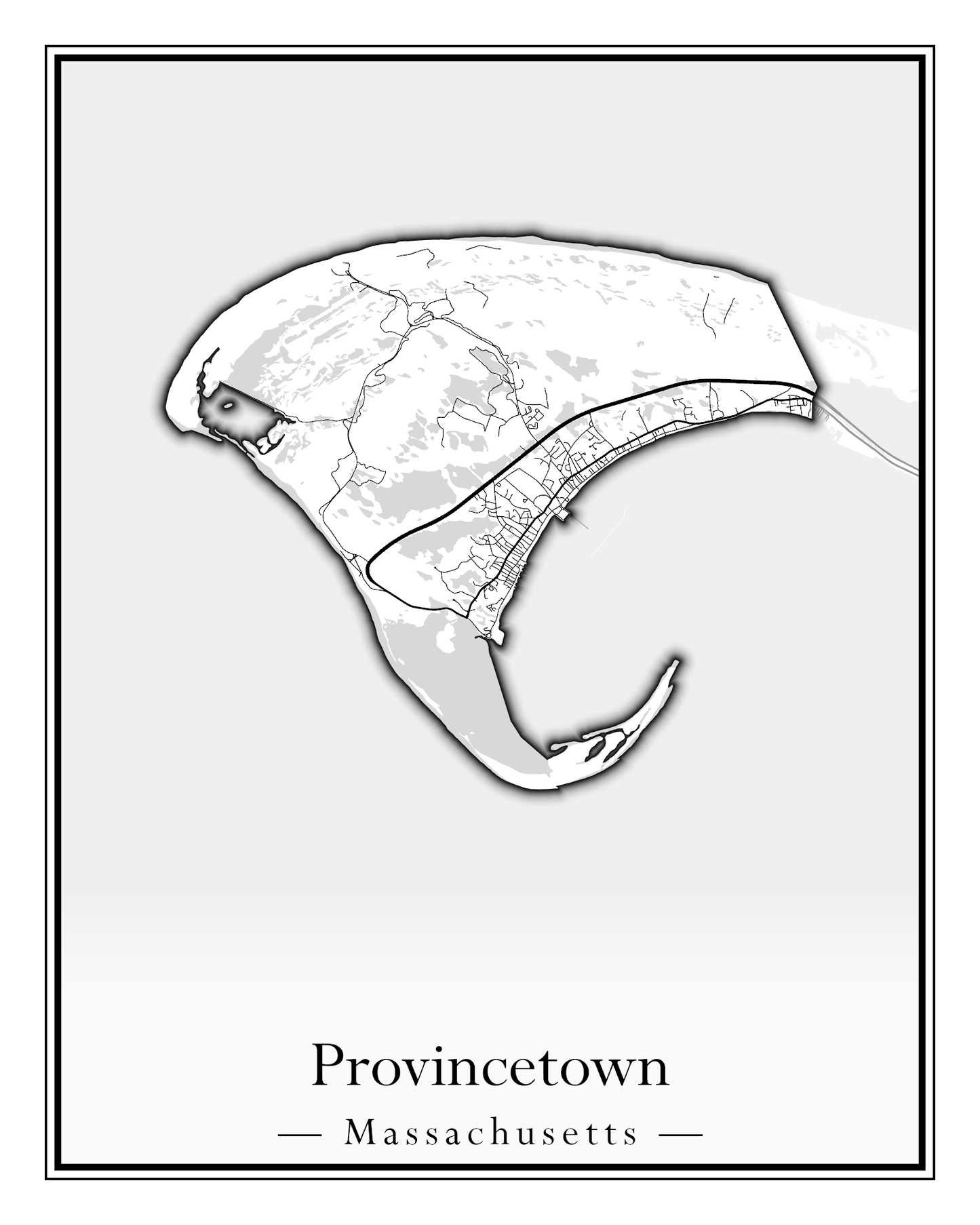 Massachusetts Towns - Street Map (Princeton - Randolph)