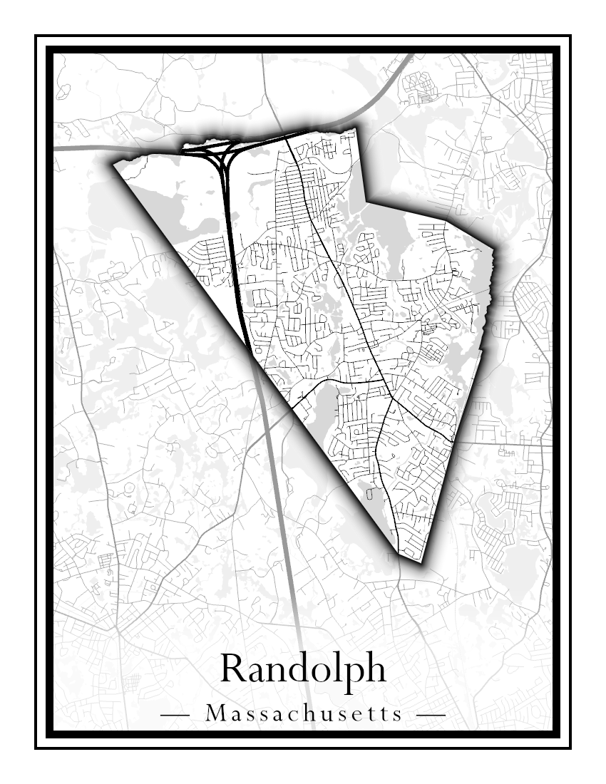 Massachusetts Towns - Street Map (Princeton - Randolph)