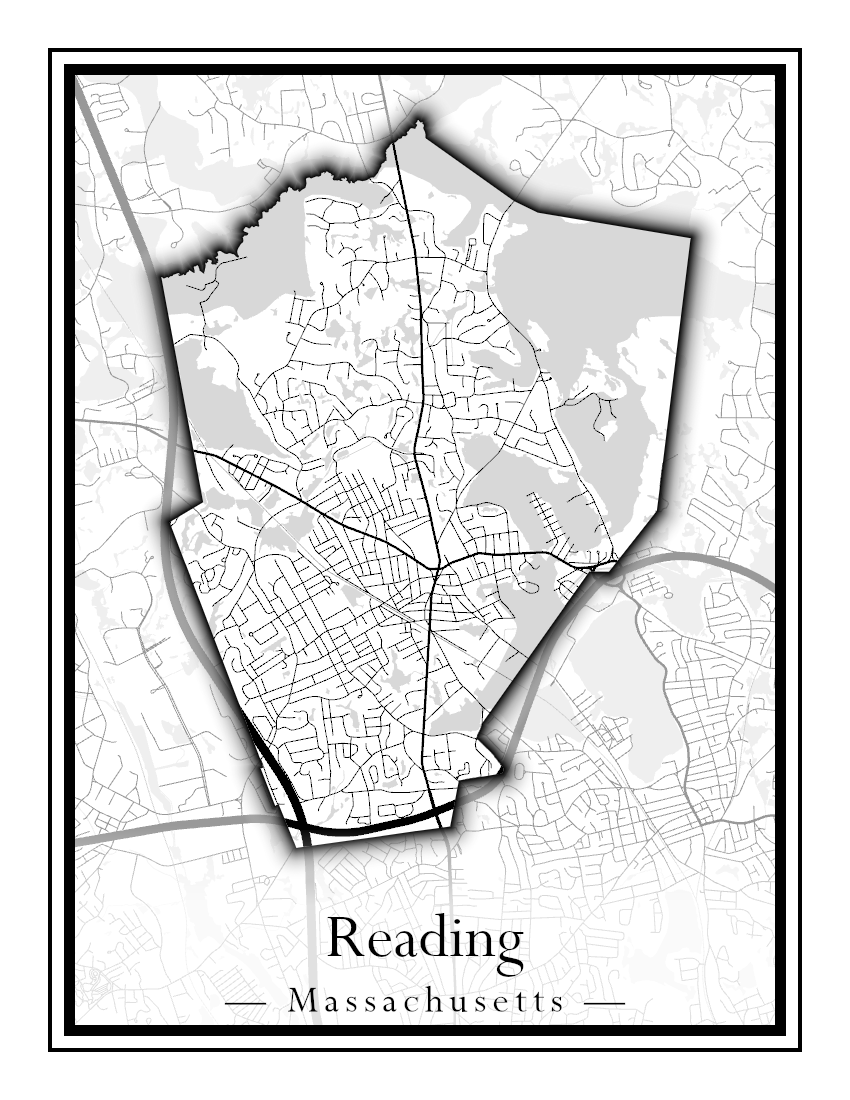 Massachusetts Towns - Street Map (Raynham - Revere)