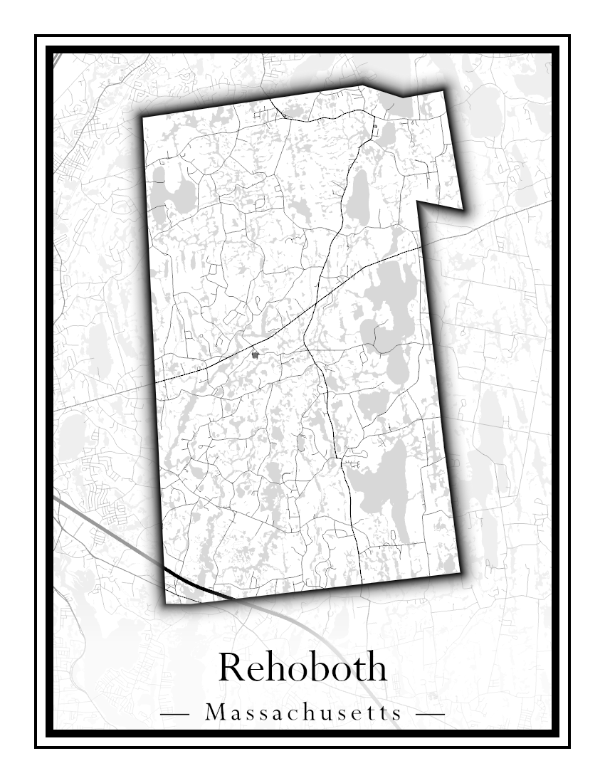 Massachusetts Towns - Street Map (Raynham - Revere)