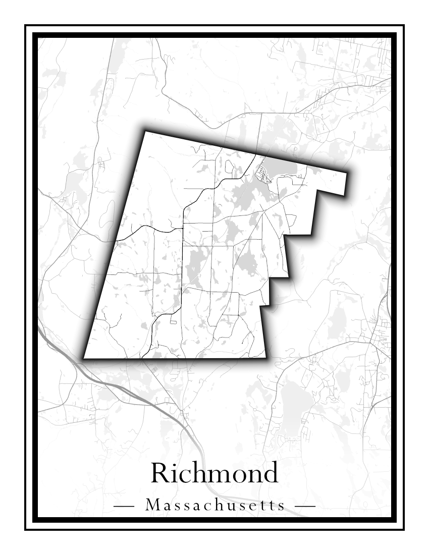 Massachusetts Towns - Street Map (Richmond - Rockport)