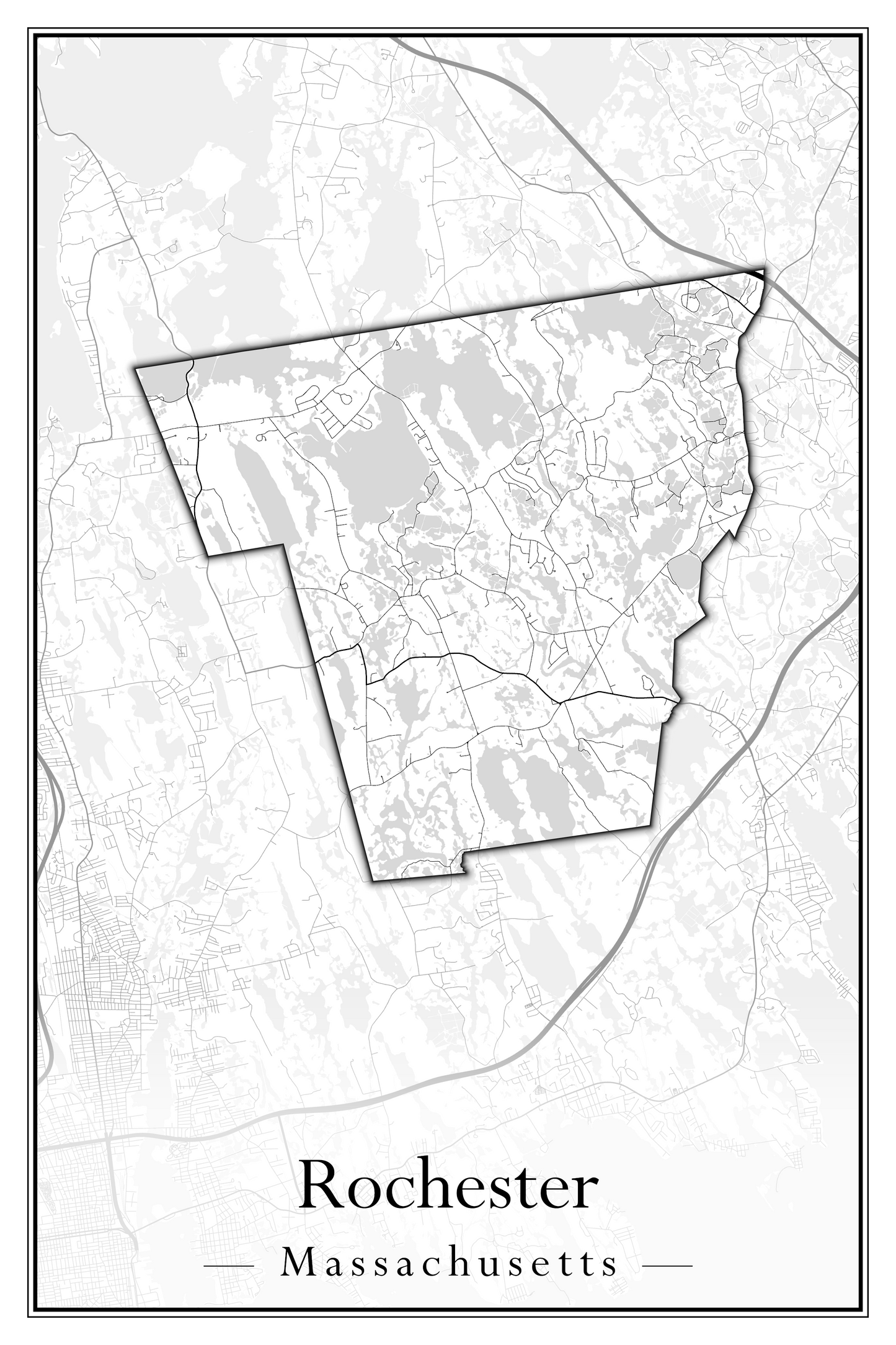 Massachusetts Towns - Street Map (Richmond - Rockport)