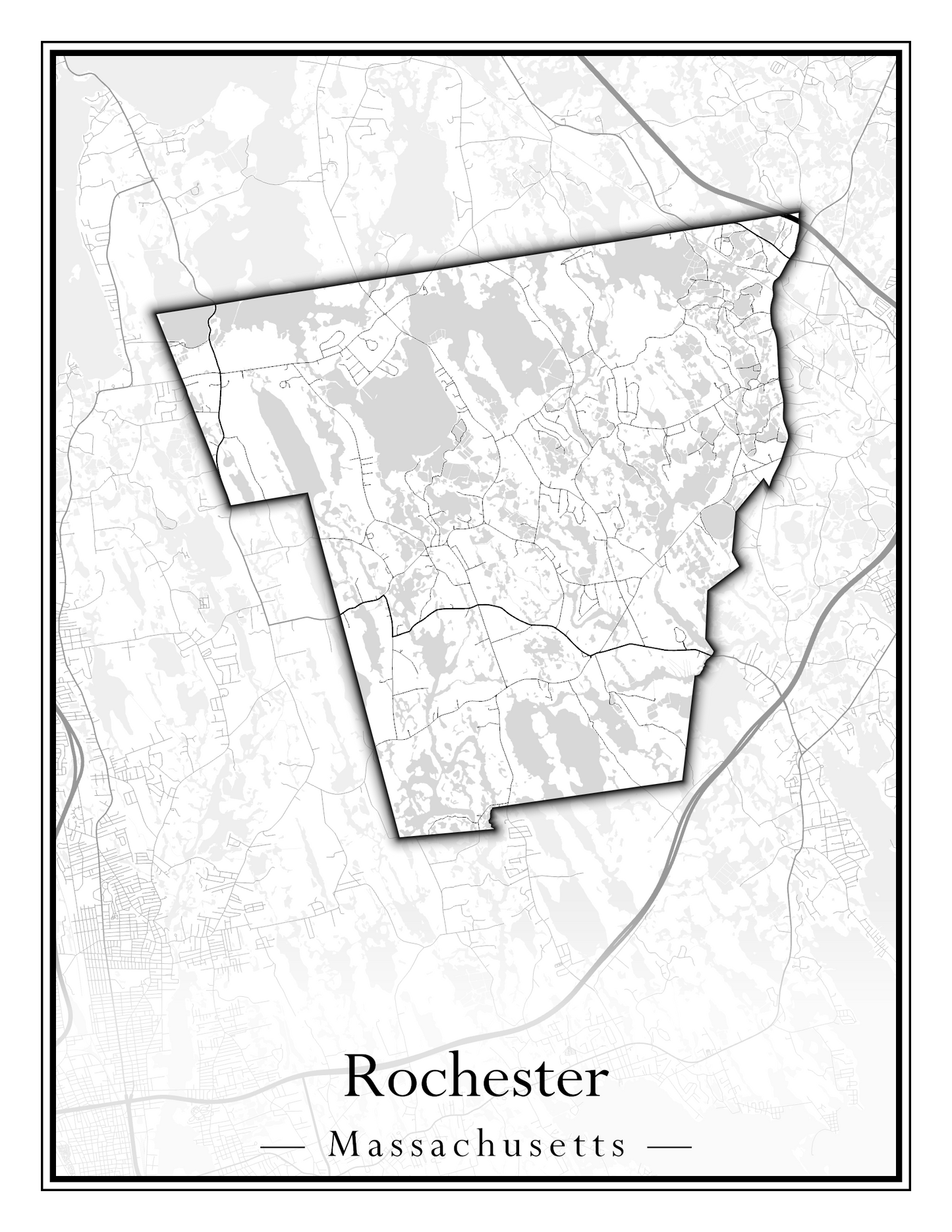 Massachusetts Towns - Street Map (Richmond - Rockport)