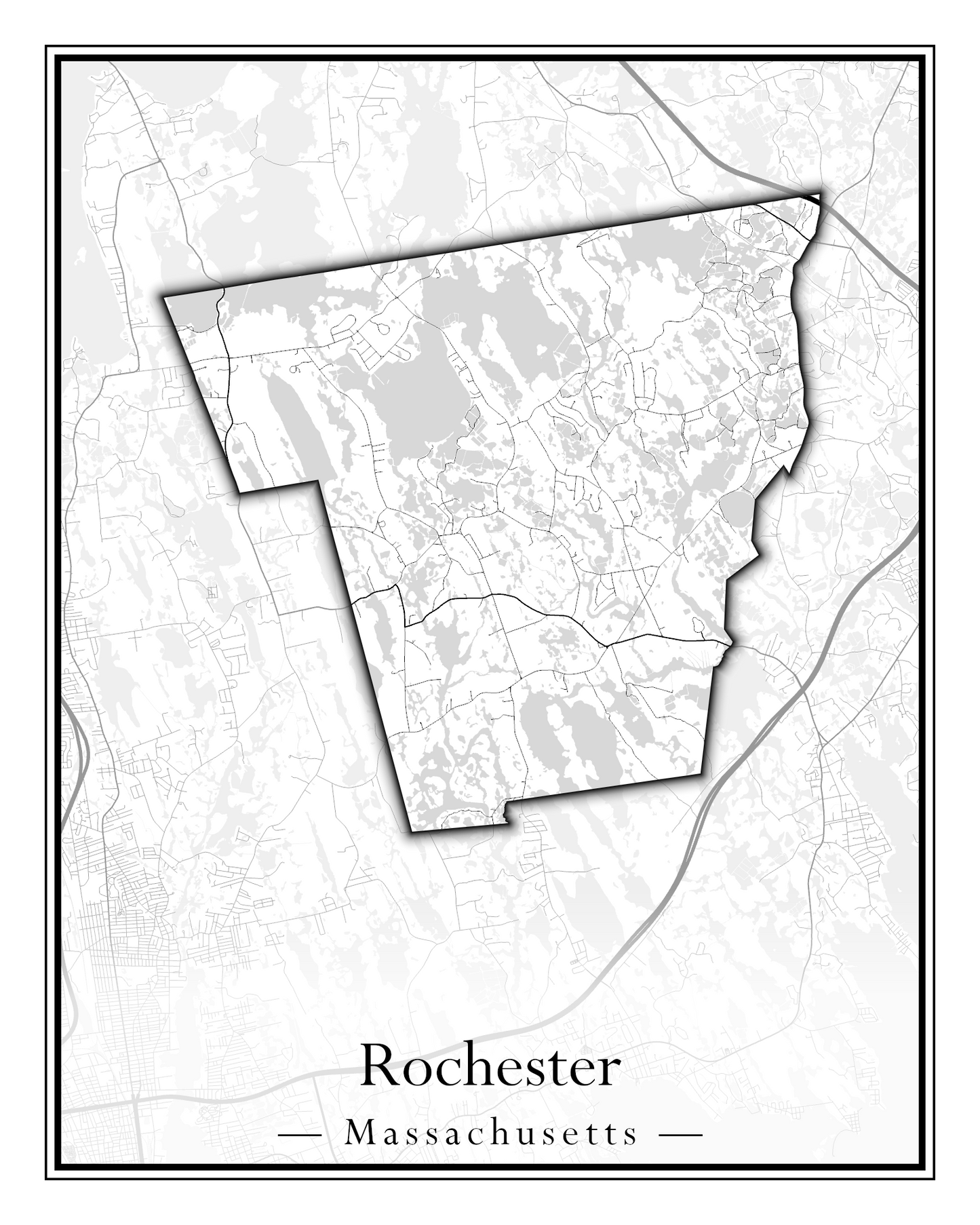 Massachusetts Towns - Street Map (Richmond - Rockport)