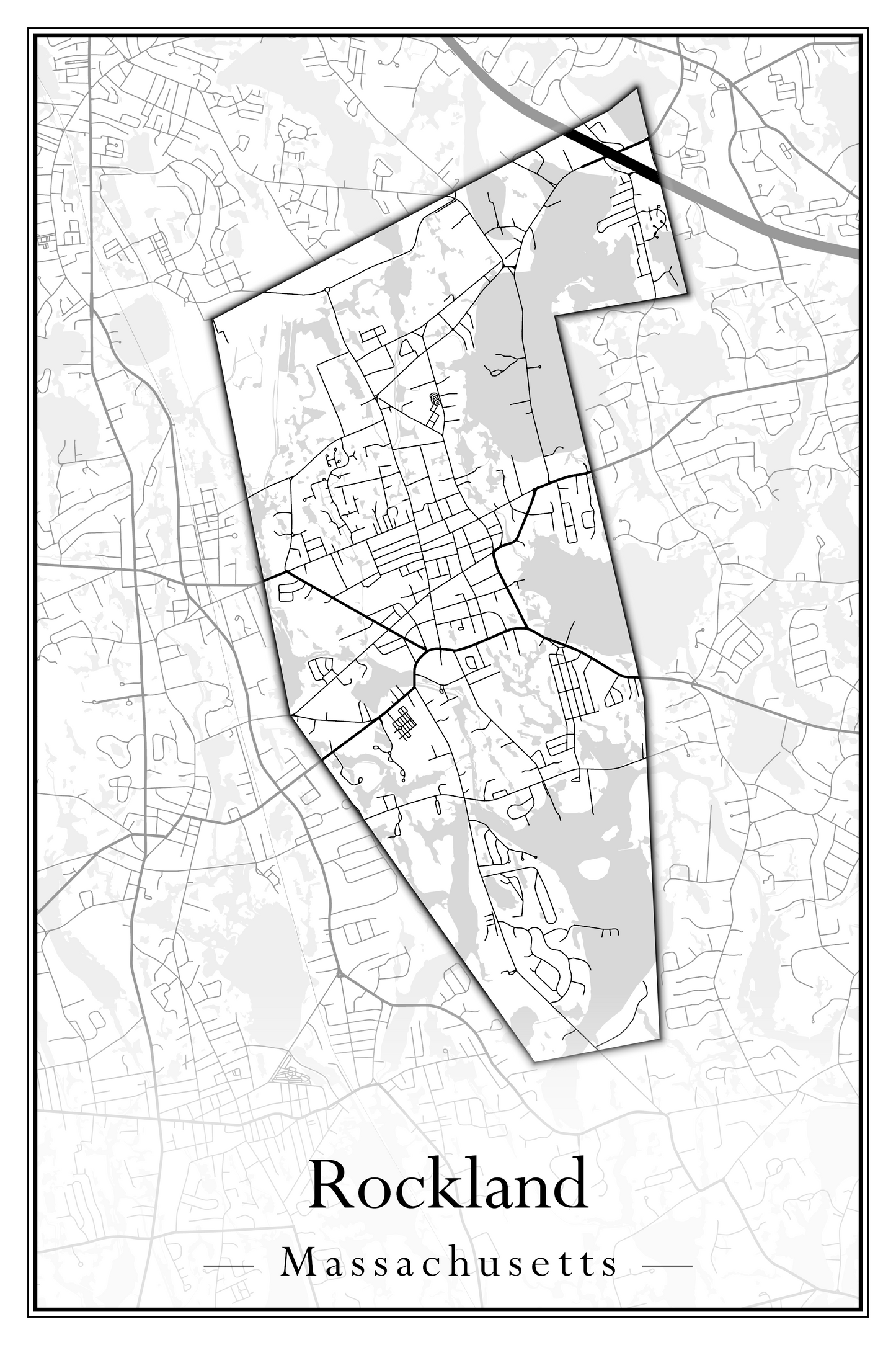 Massachusetts Towns - Street Map (Richmond - Rockport)