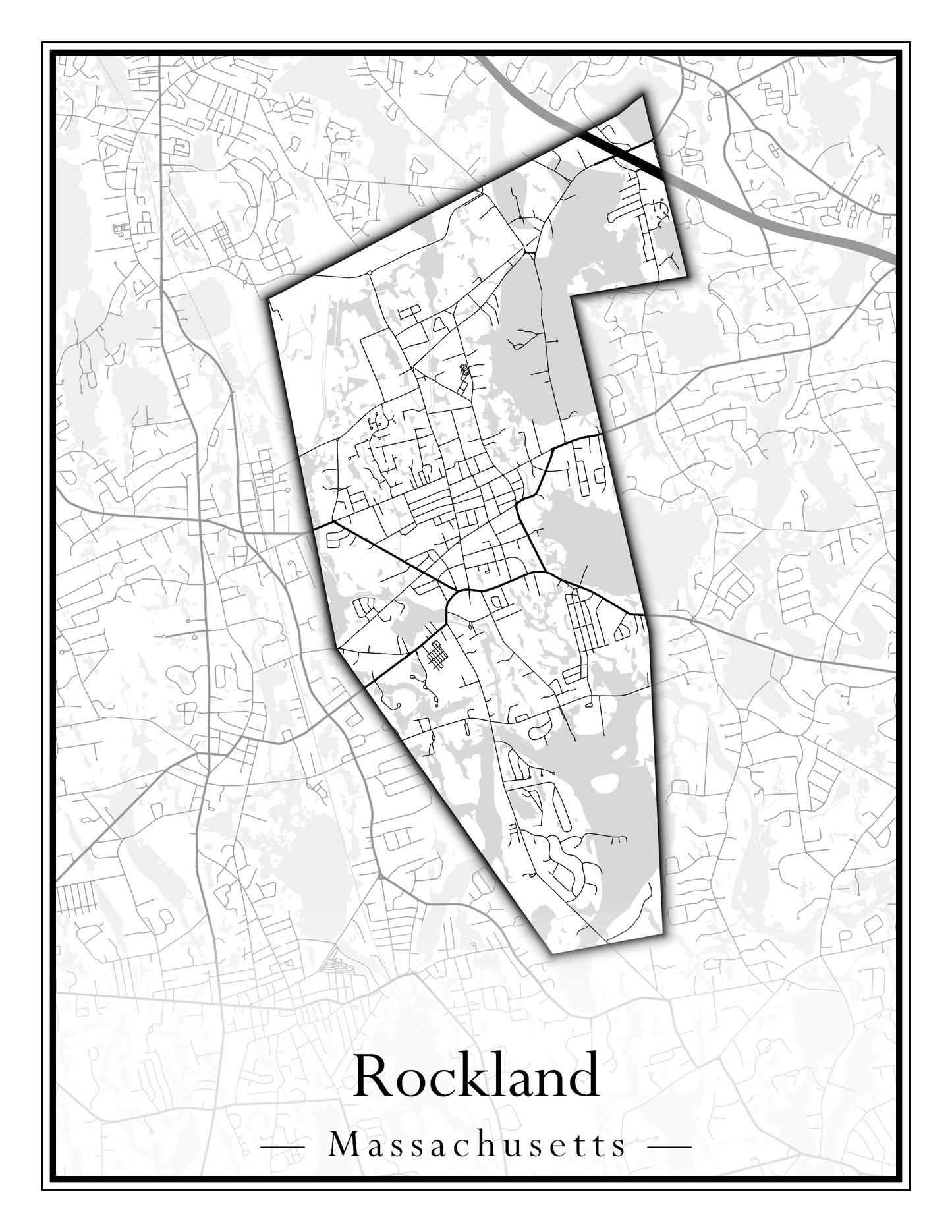 Massachusetts Towns - Street Map (Richmond - Rockport)