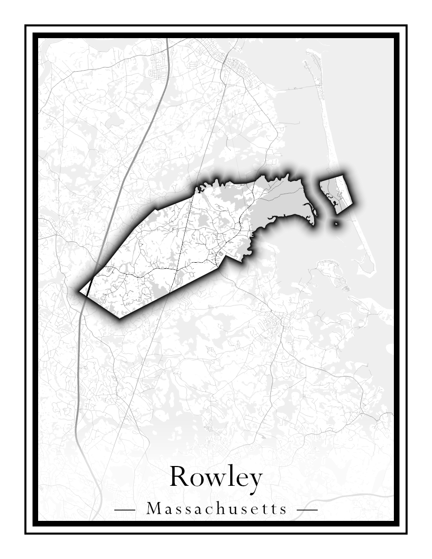 Massachusetts Towns - Street Map (Rowe - Russell)