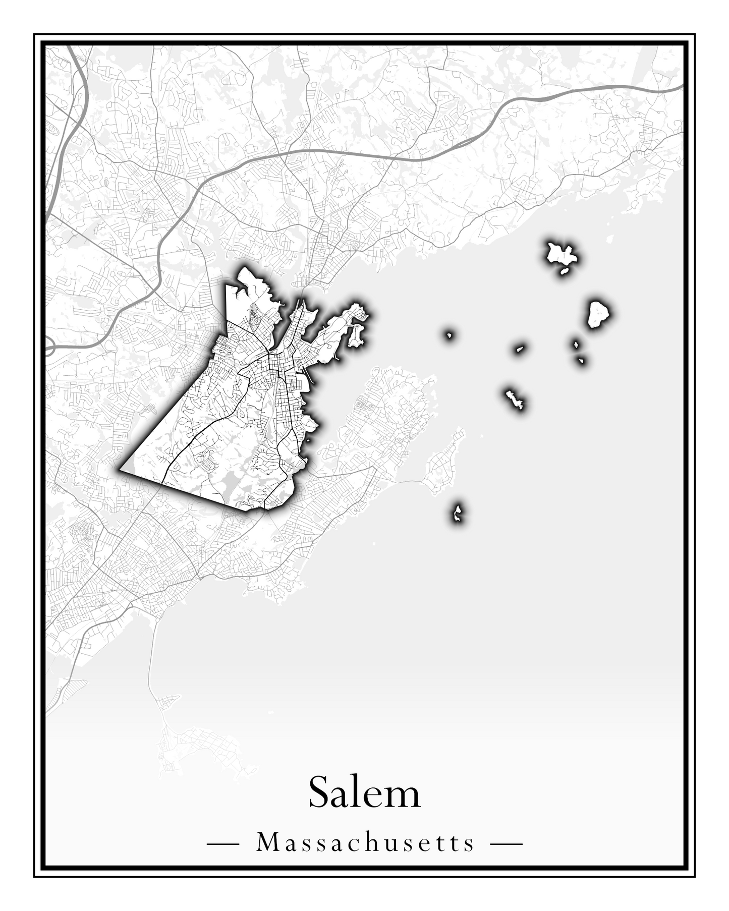 Massachusetts Towns - Street Map (Rutland - Sandisfield)