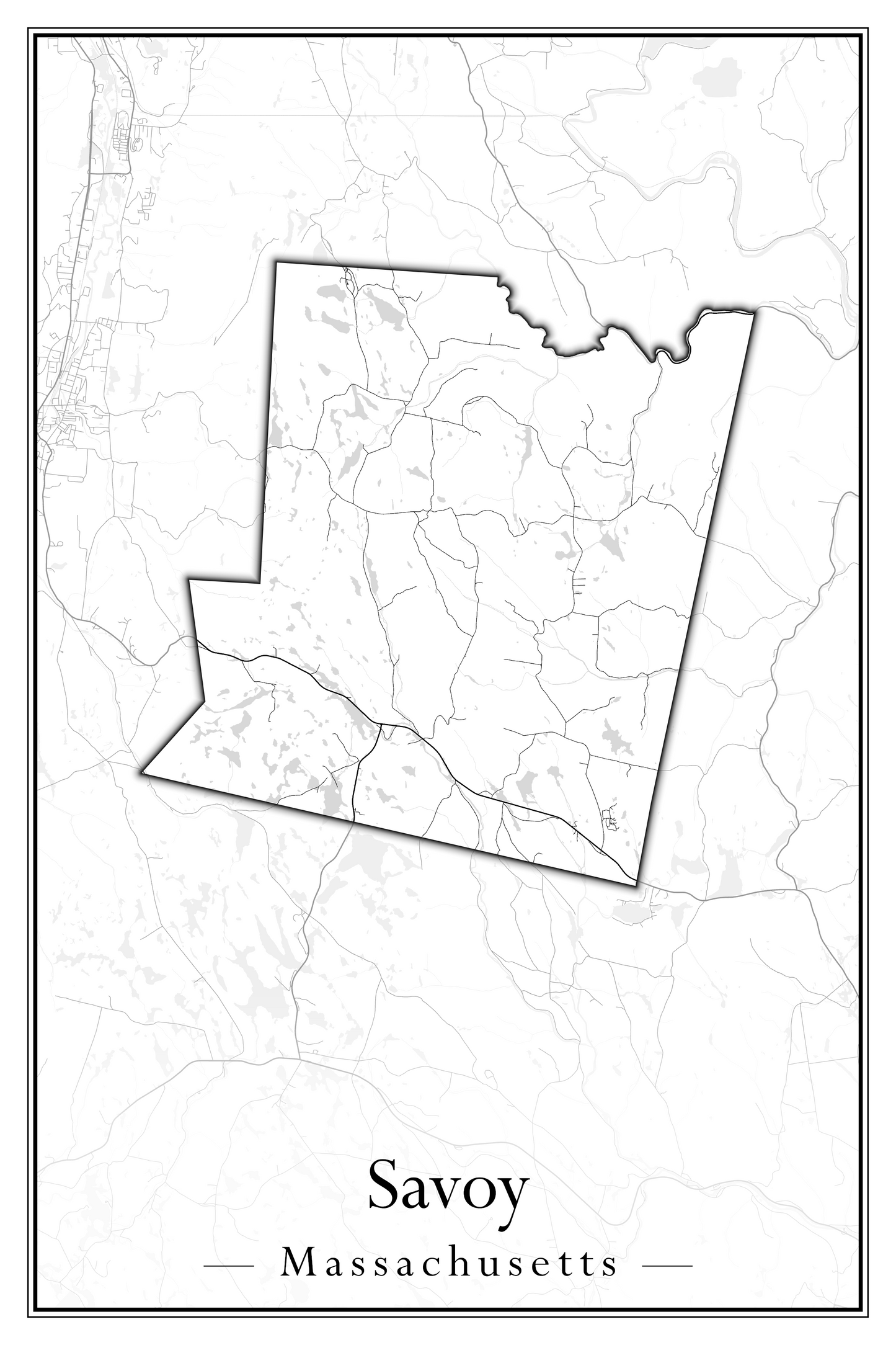 Massachusetts Towns - Street Map (Sandwich - Scituate)