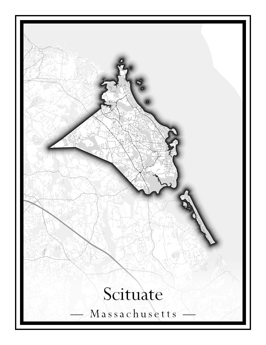 Massachusetts Towns - Street Map (Sandwich - Scituate)