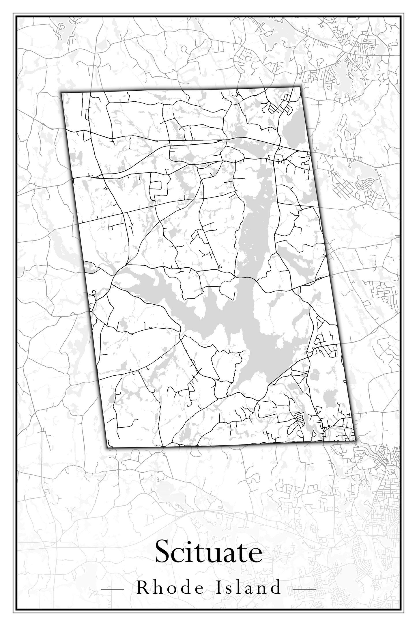 Rhode Island Towns - Street Map (Richmond - South Kingstown)