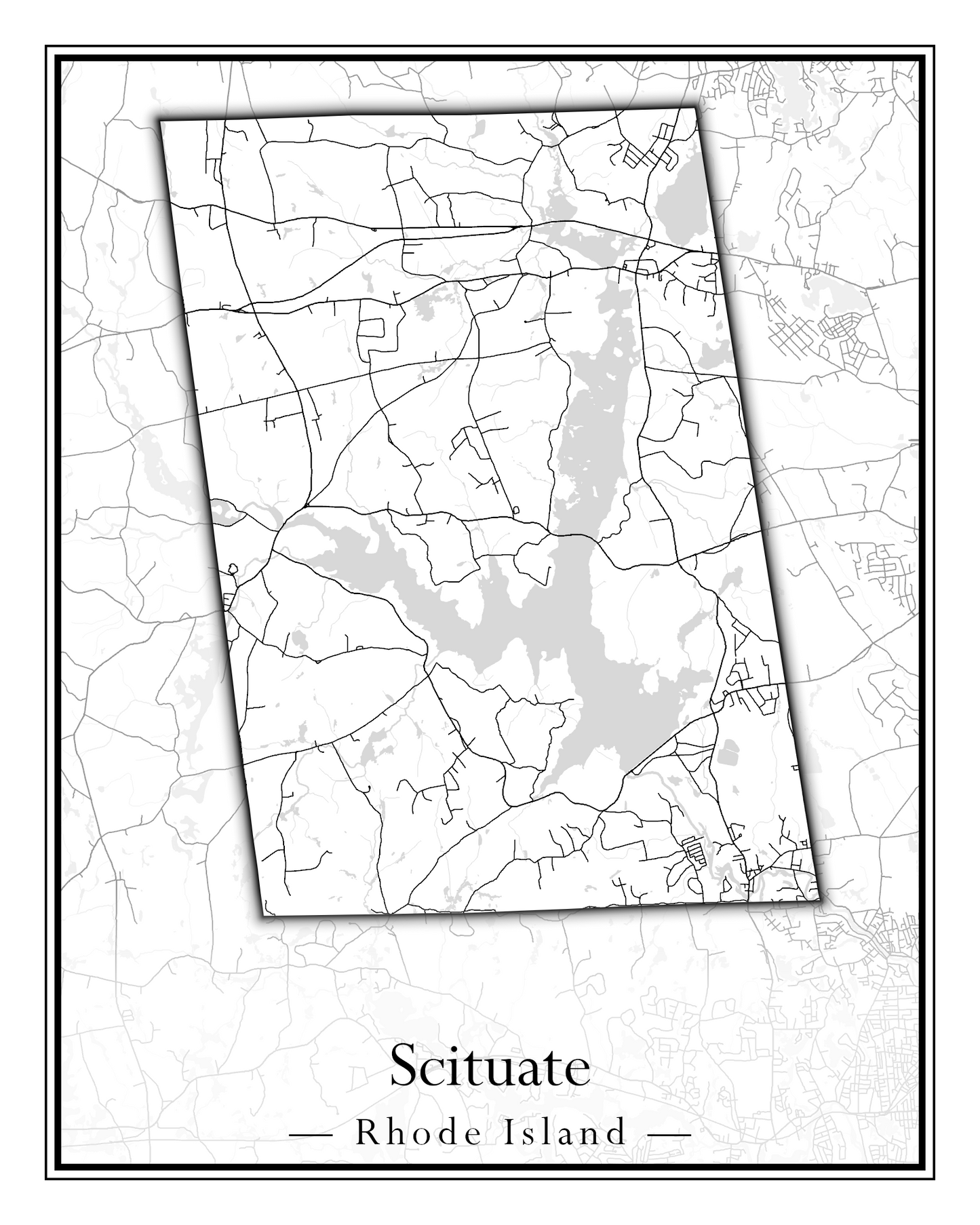 Rhode Island Towns - Street Map (Richmond - South Kingstown)