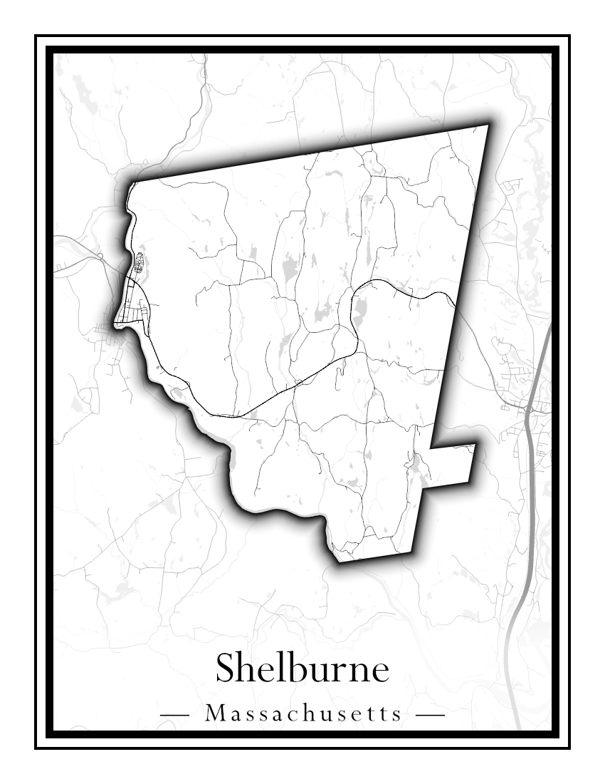 Massachusetts Towns - Street Map (Seekonk - Shelburne)