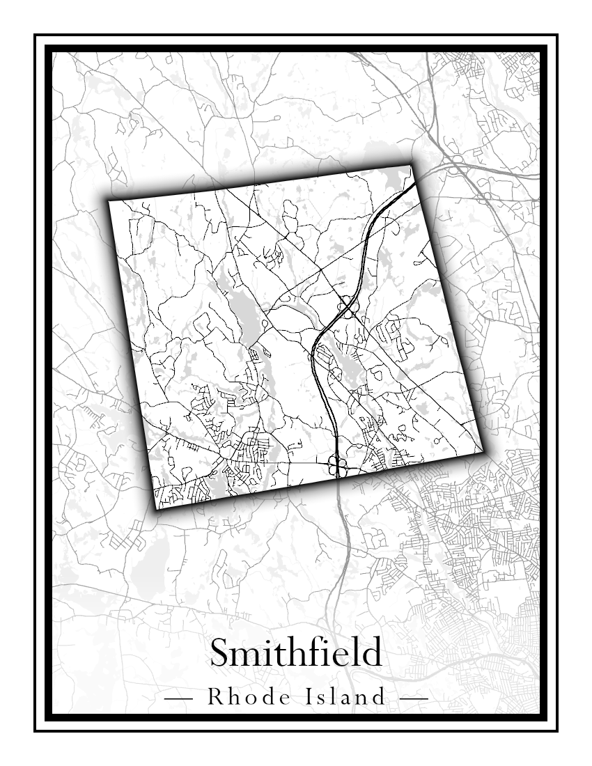 Rhode Island Towns - Street Map (Richmond - South Kingstown)