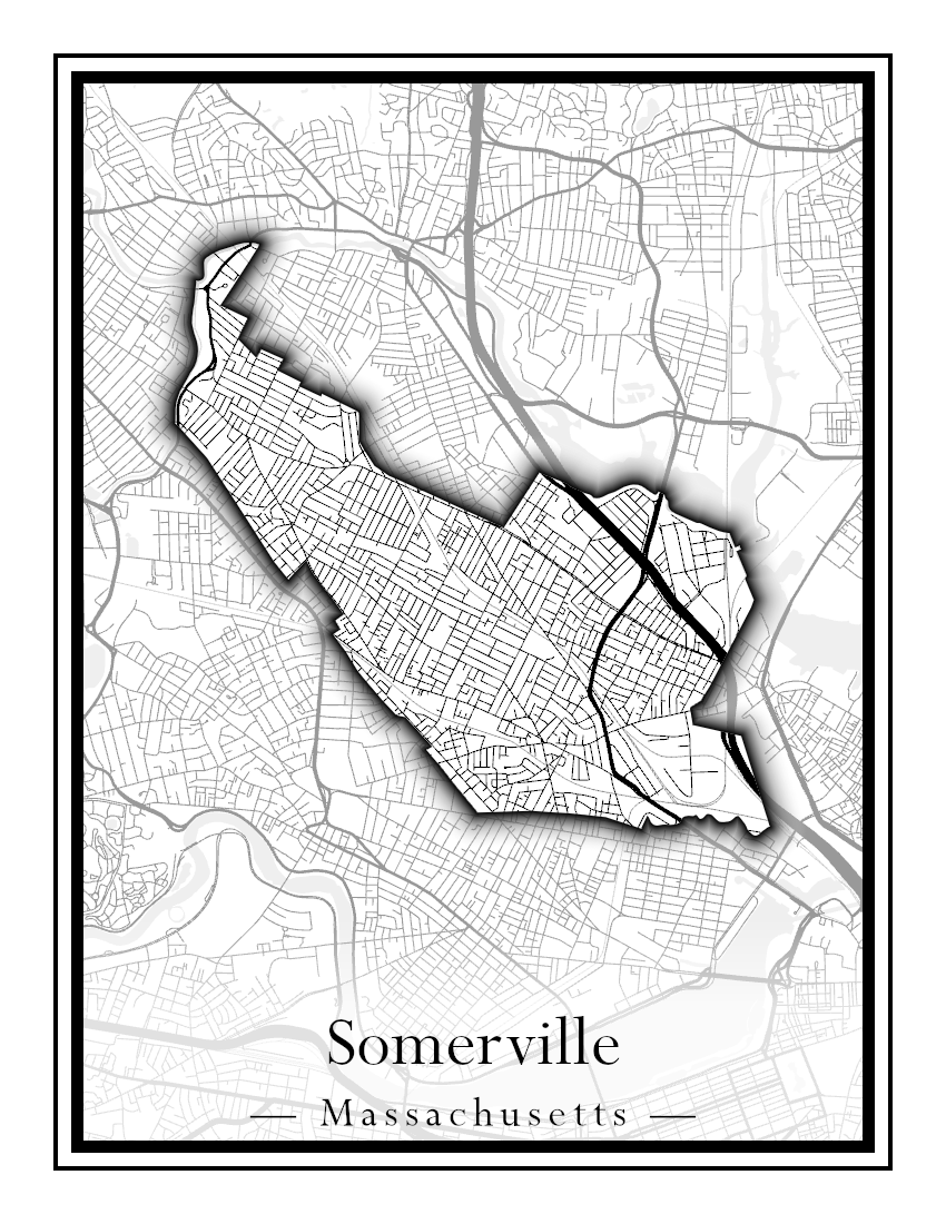 Massachusetts Towns - Street Map (Somerset - Southampton)