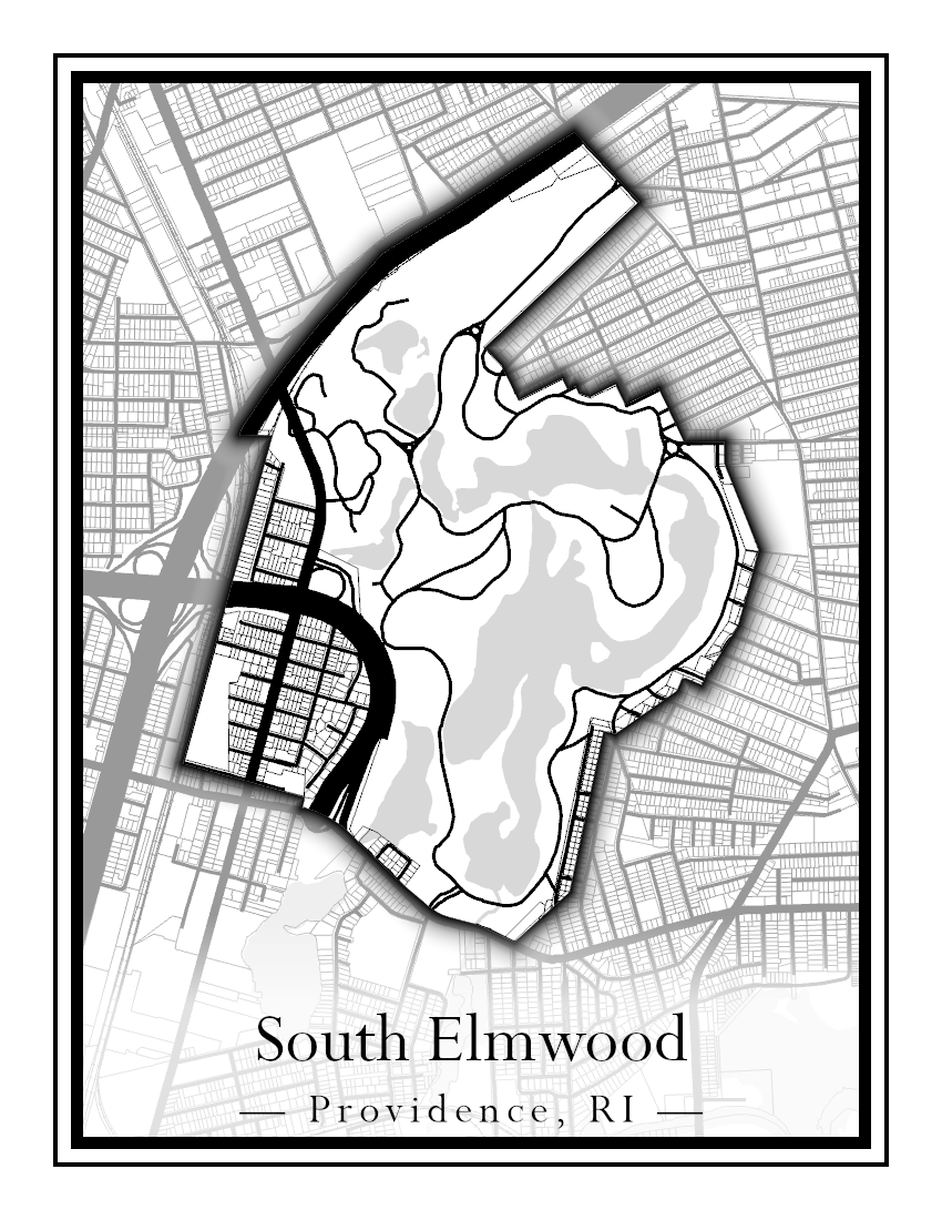 Providence Neighborhoods - Street Map (Silver Lake - Upper South Providence)