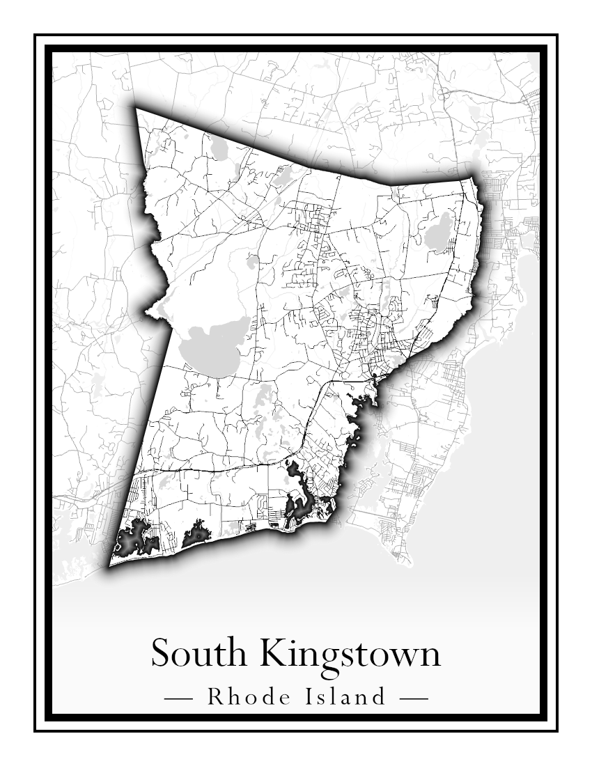 Rhode Island Towns - Street Map (Richmond - South Kingstown)