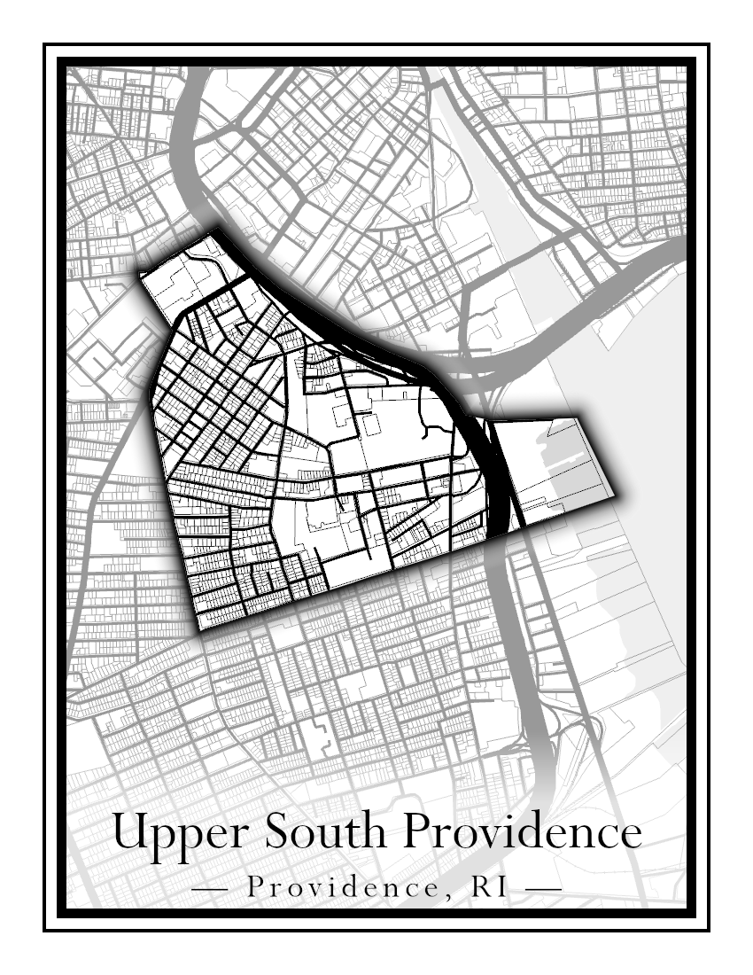 Providence Neighborhoods - Street Map (Silver Lake - Upper South Providence)