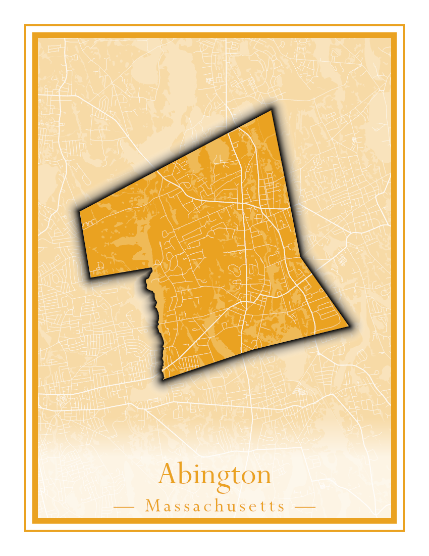 Massachusetts Towns - Street Map (Abington - Adams)