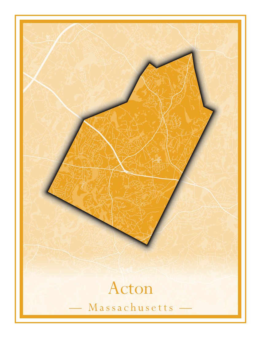 Massachusetts Towns - Street Map (Abington - Adams)