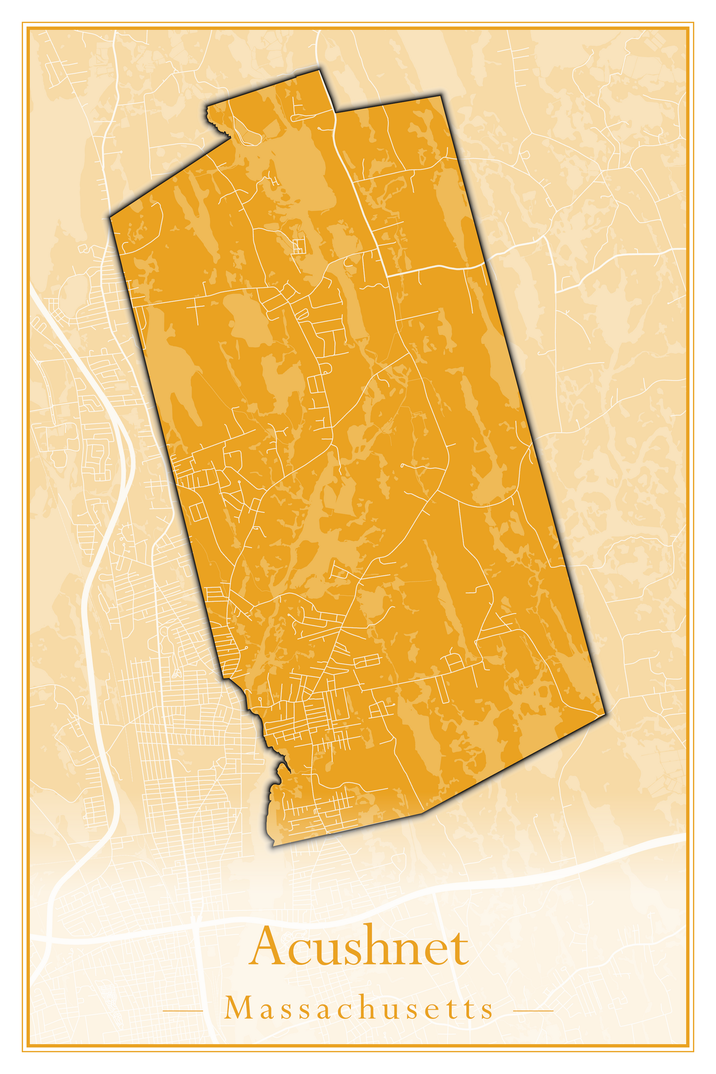 Massachusetts Towns - Street Map (Abington - Adams)