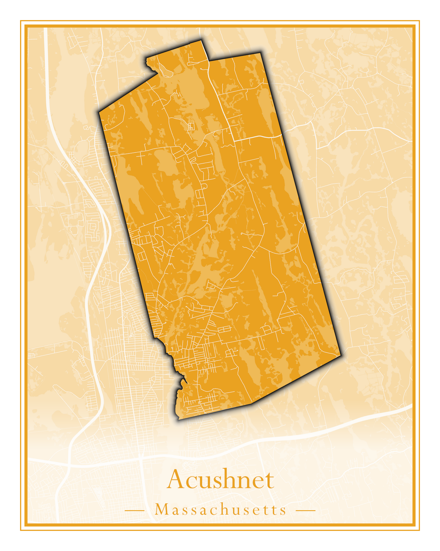 Massachusetts Towns - Street Map (Abington - Adams)