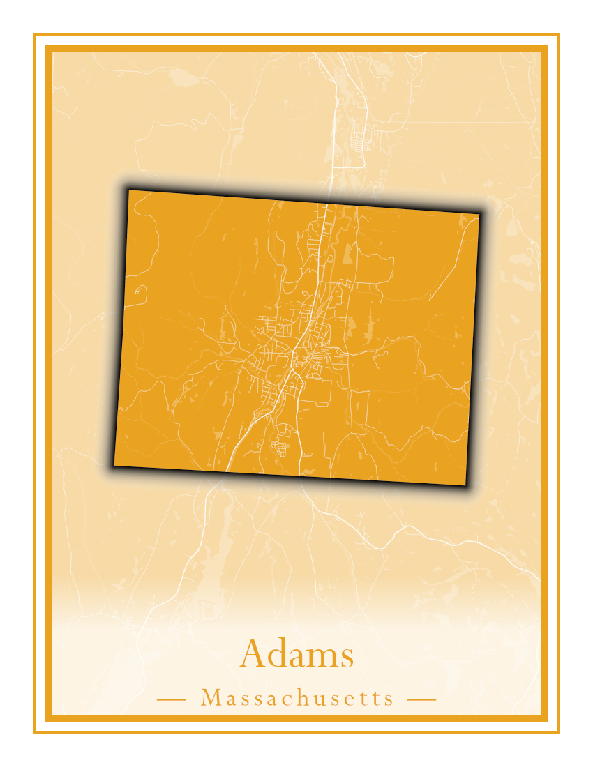 Massachusetts Towns - Street Map (Abington - Adams)