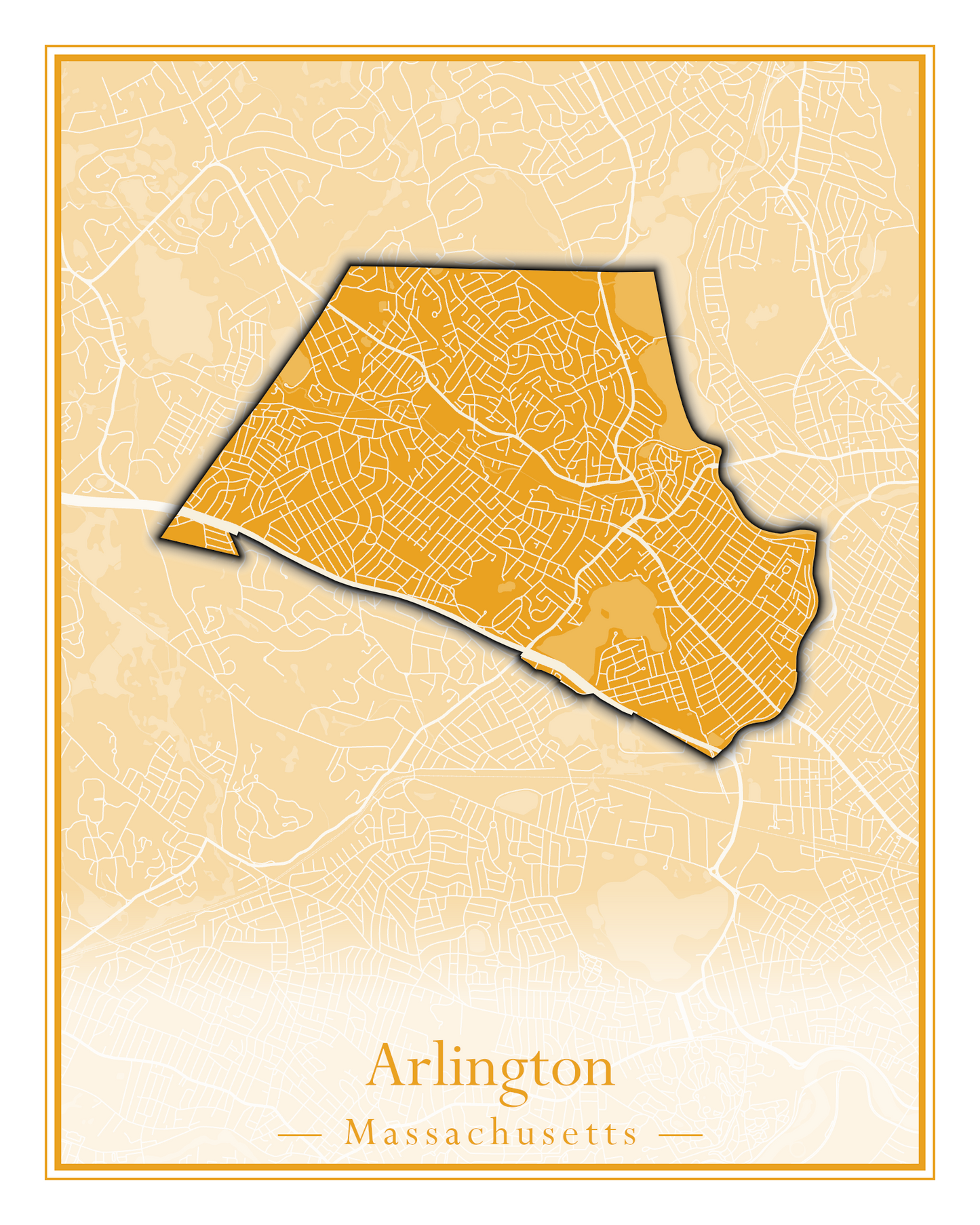 Massachusetts Towns - Street Map (Andover - Ashburnham)