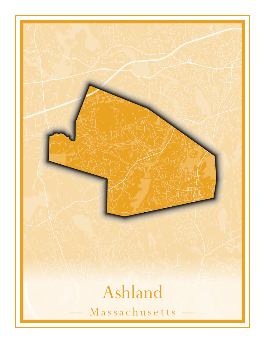 Massachusetts Towns - Street Map (Ashby - Athol)