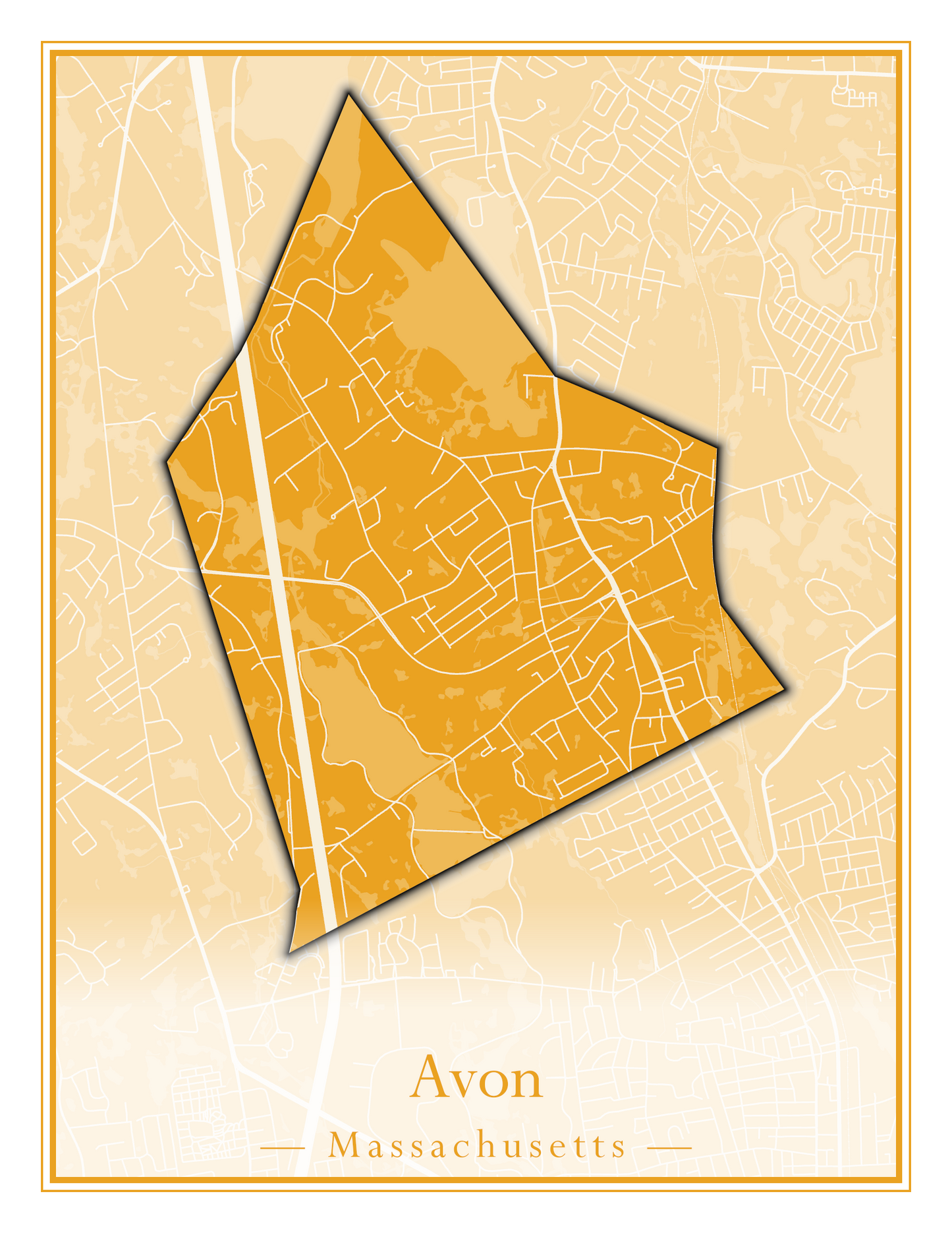 Massachusetts Towns - Street Map (Attleboro - Ayer)