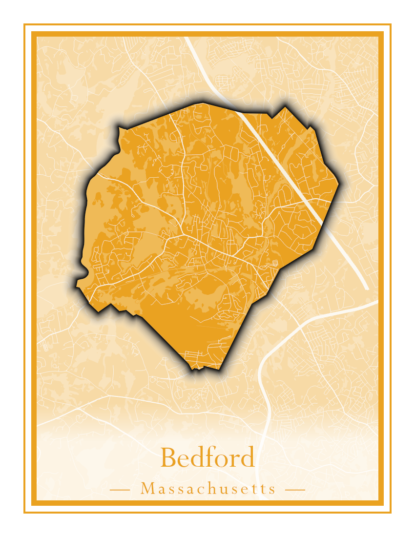 Massachusetts Towns - Street Map (Barnstable - Bedford)