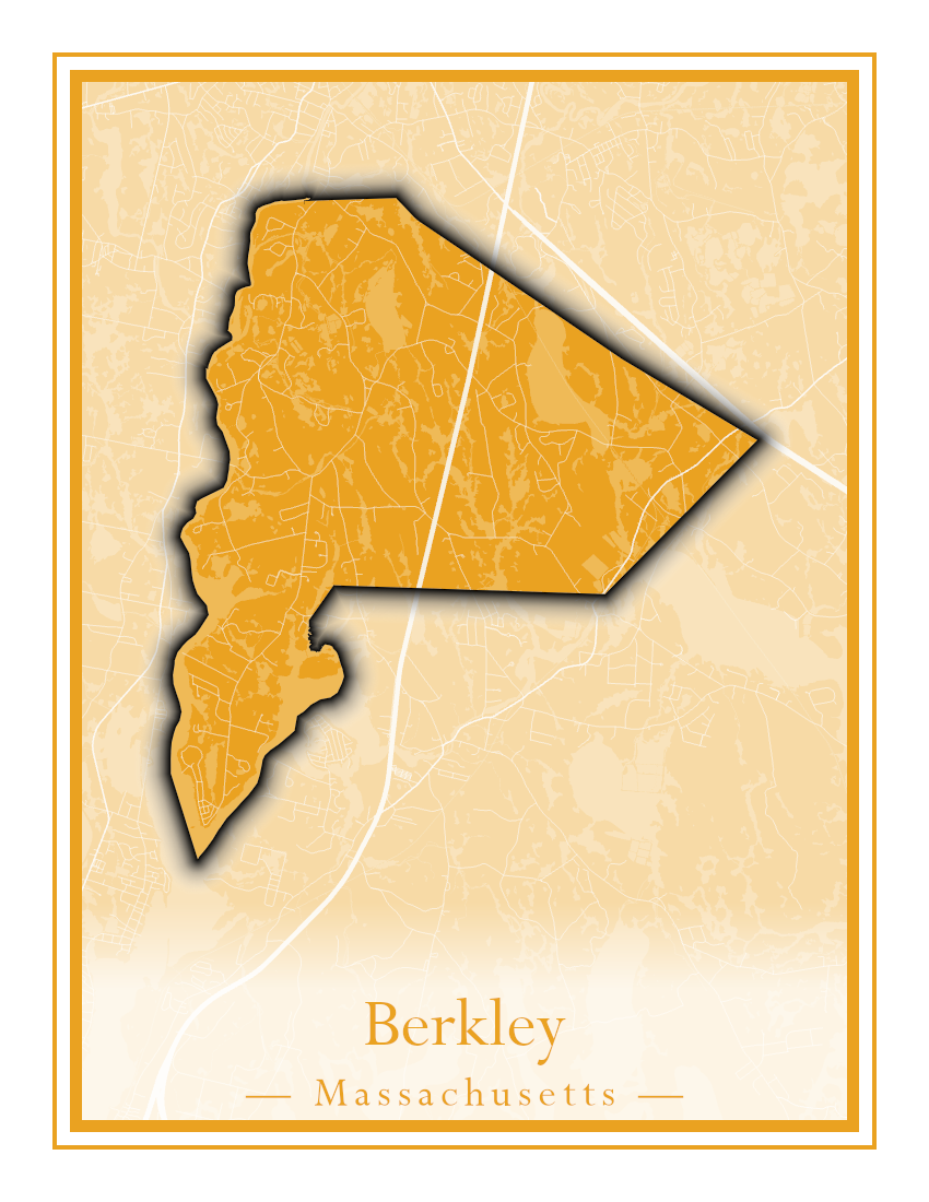 Massachusetts Towns - Street Map (Belchertown - Berkley)