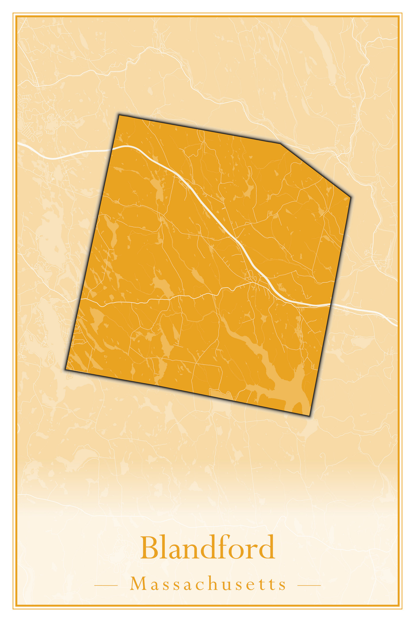 Massachusetts Towns - Street Map (Blackstone - Boston)