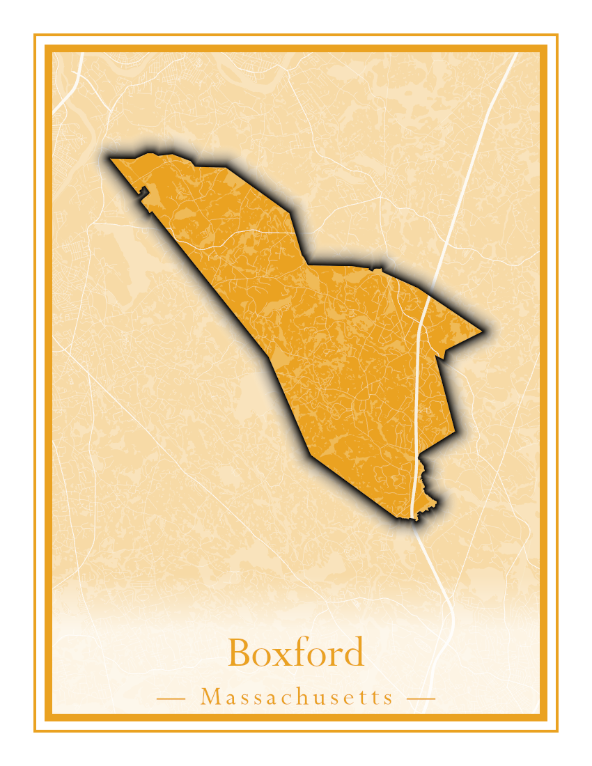 Massachusetts Towns - Street Map (Bourne - Boylston)