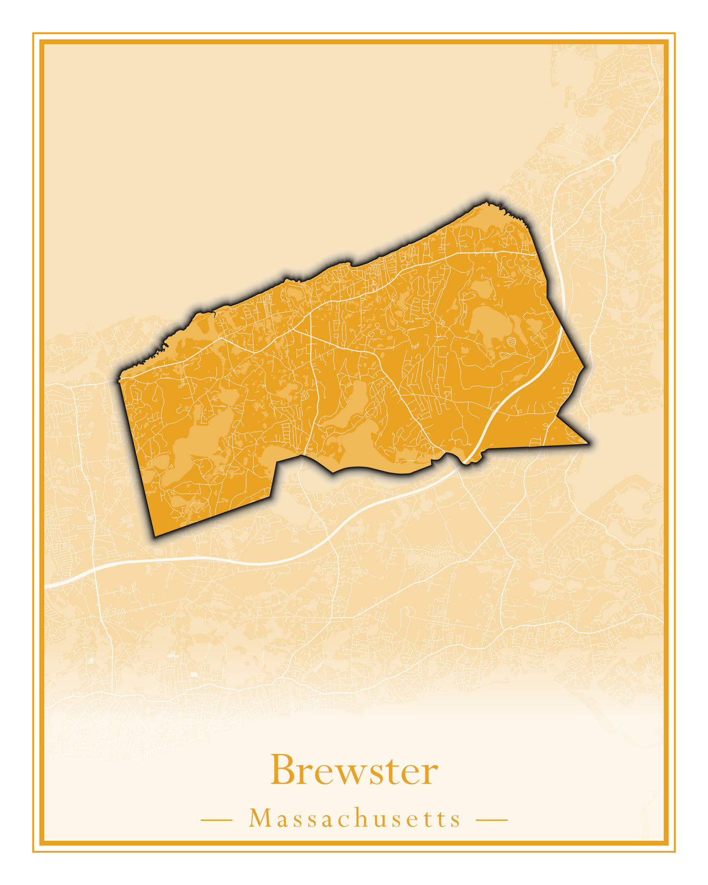 Massachusetts Towns - Street Map (Braintree - Brimfield)