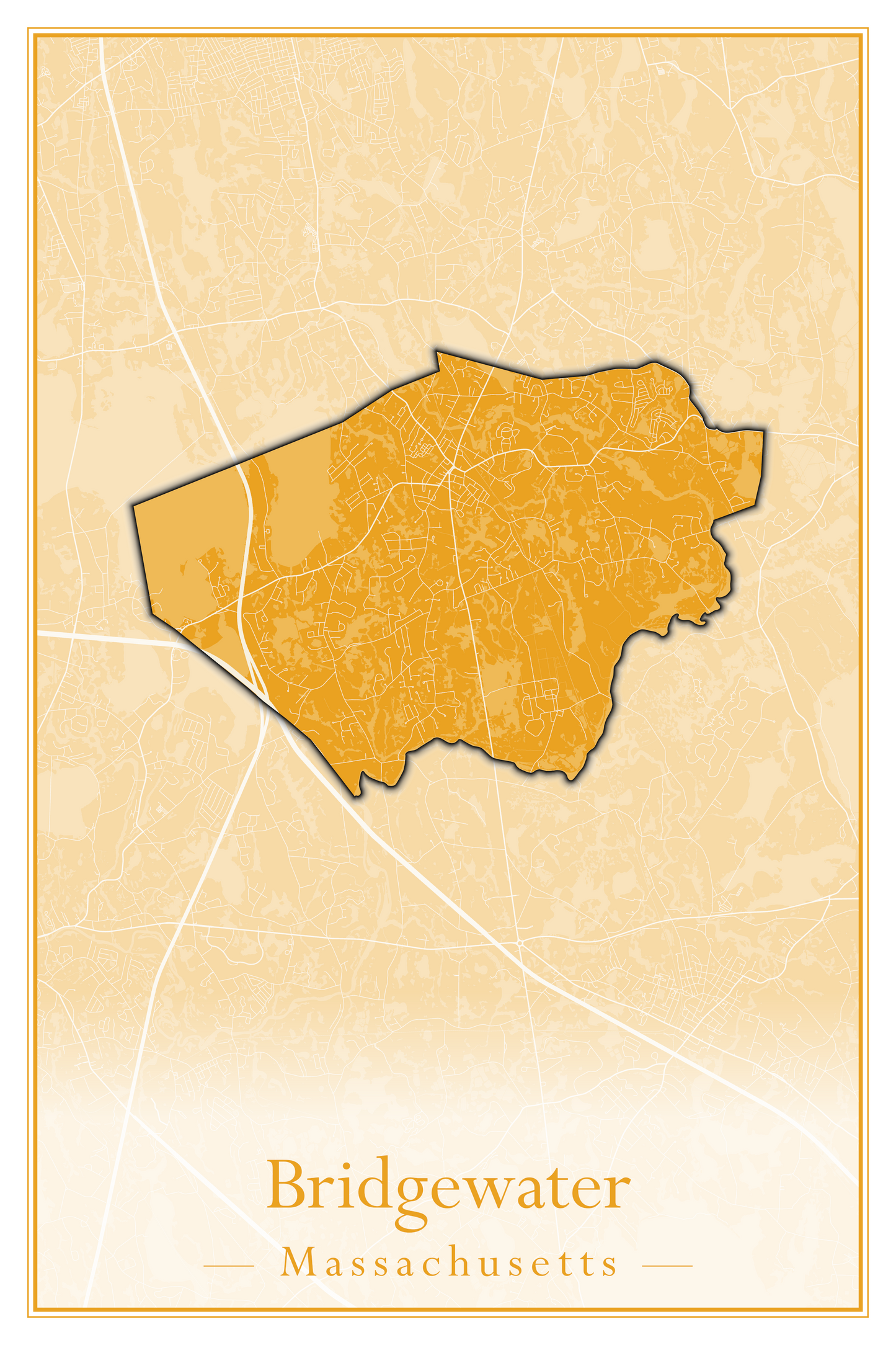 Massachusetts Towns - Street Map (Braintree - Brimfield)