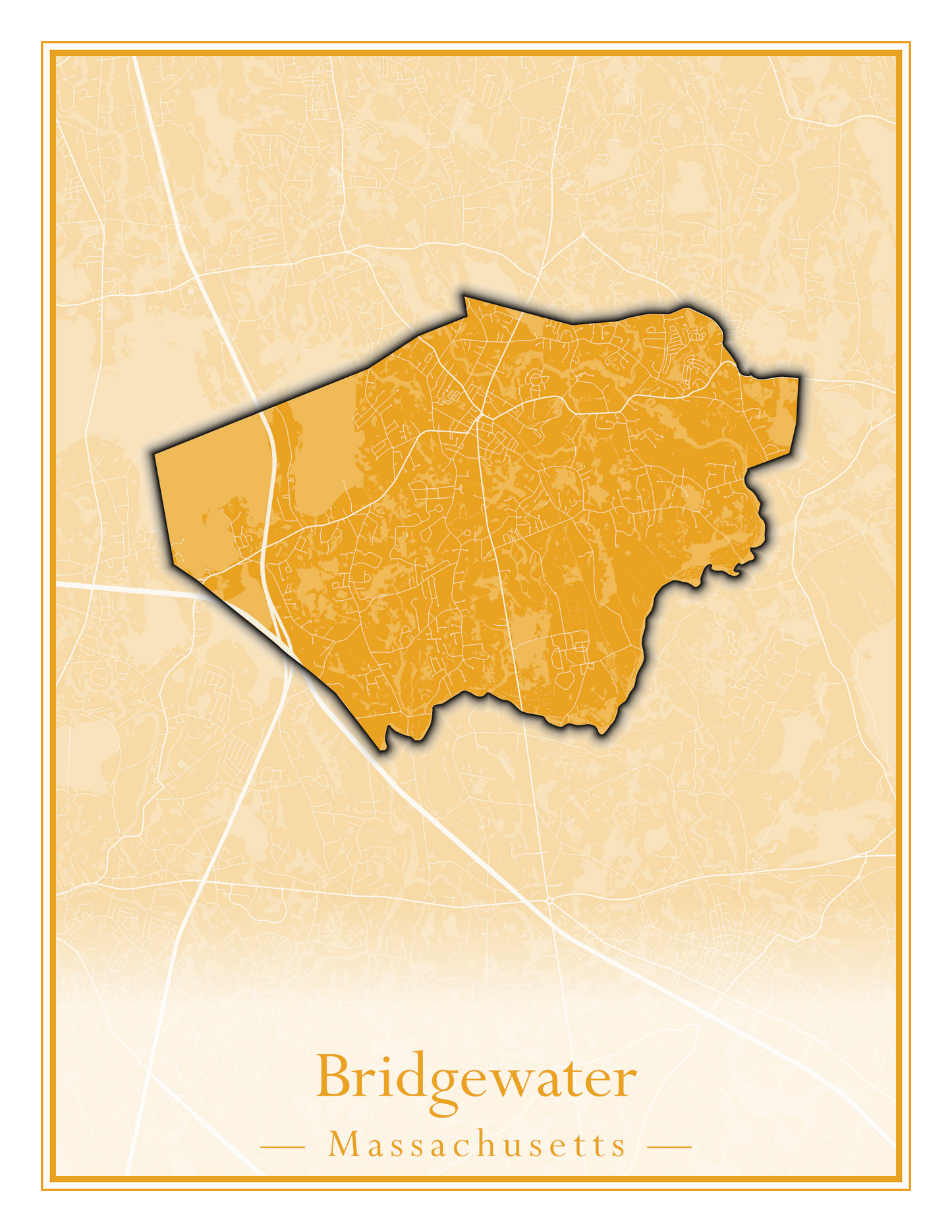 Massachusetts Towns - Street Map (Braintree - Brimfield)