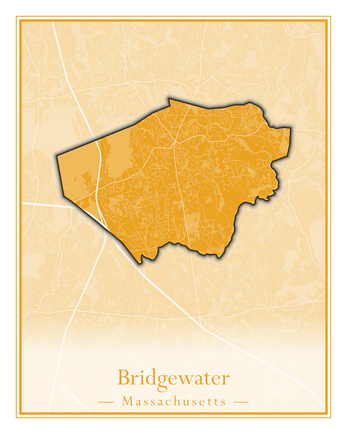 Massachusetts Towns - Street Map (Braintree - Brimfield)