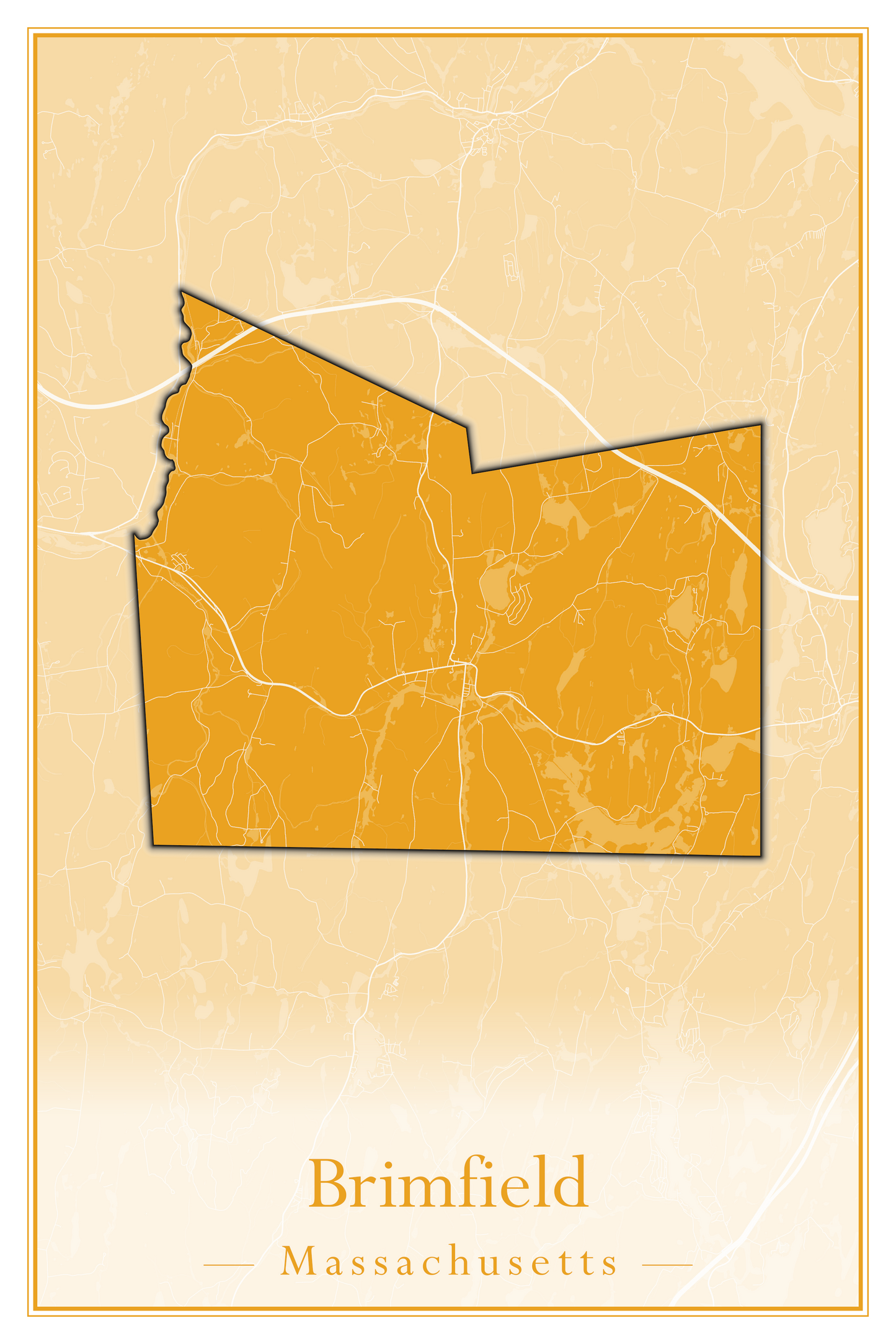 Massachusetts Towns - Street Map (Braintree - Brimfield)