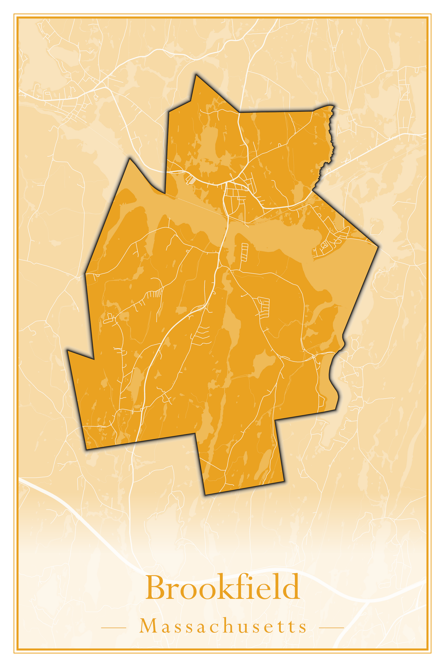 Massachusetts Towns - Street Map (Brockton - Buckland)