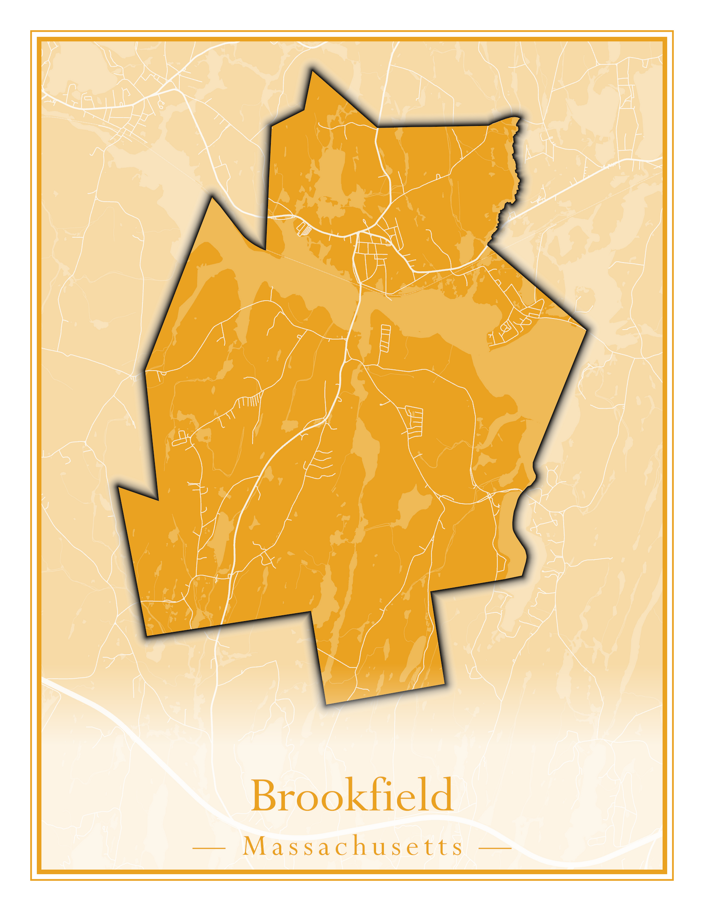 Massachusetts Towns - Street Map (Brockton - Buckland)