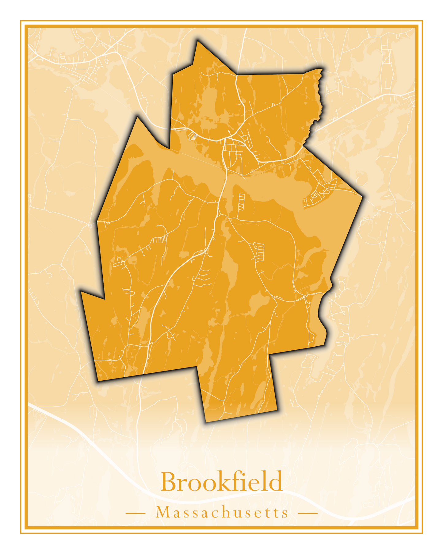 Massachusetts Towns - Street Map (Brockton - Buckland)