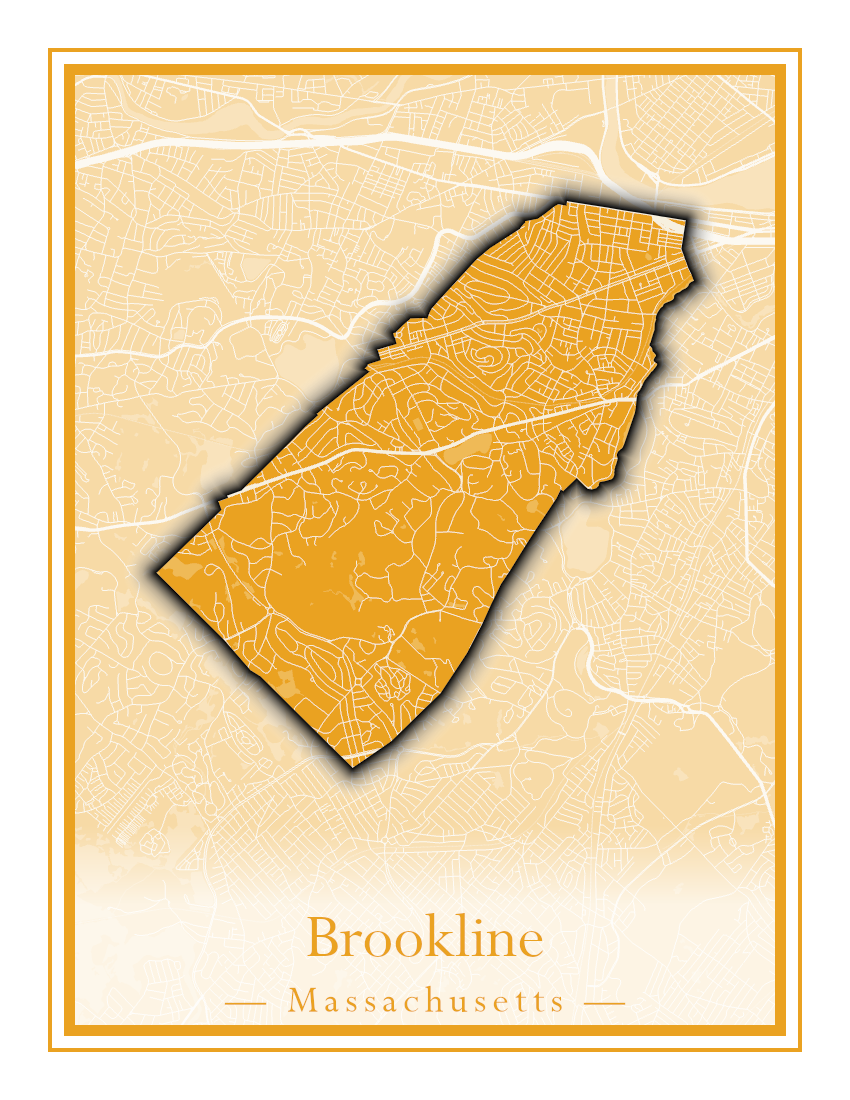 Massachusetts Towns - Street Map (Brockton - Buckland)