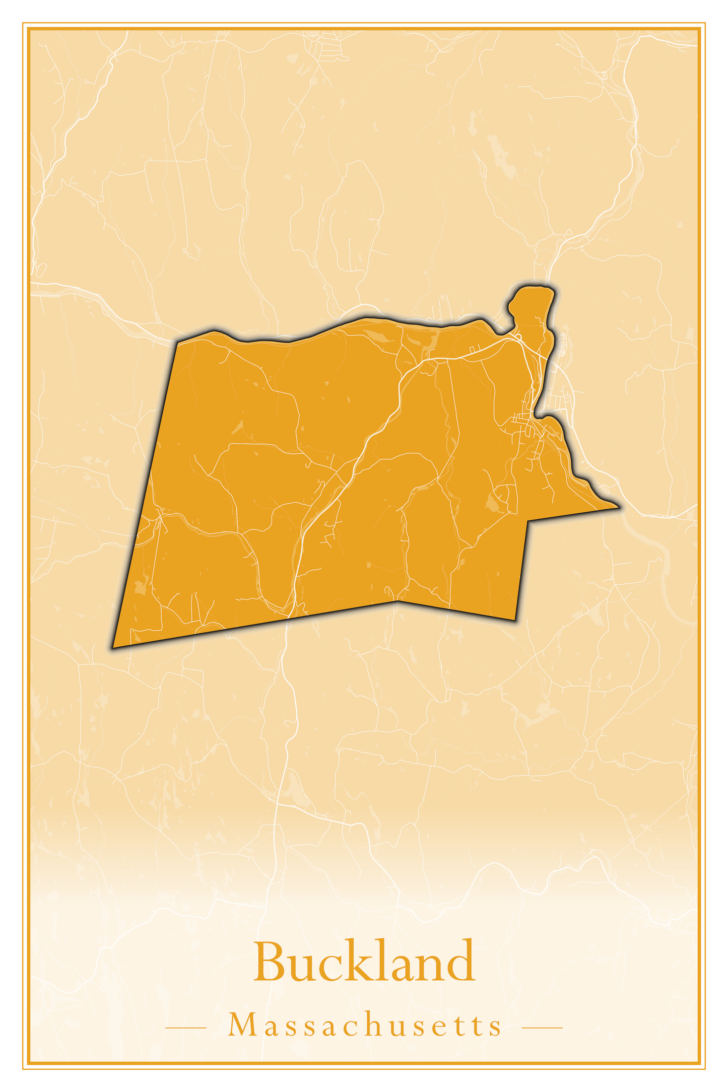 Massachusetts Towns - Street Map (Brockton - Buckland)