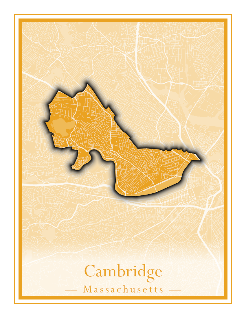 Massachusetts Towns - Street Map (Burlington - Carlisle)