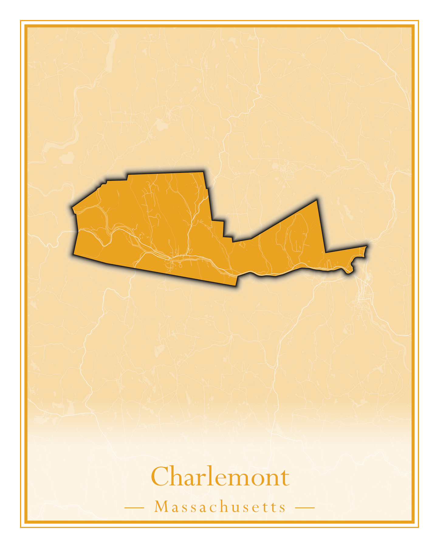 Massachusetts Towns - Street Map (Carver - Chatham)